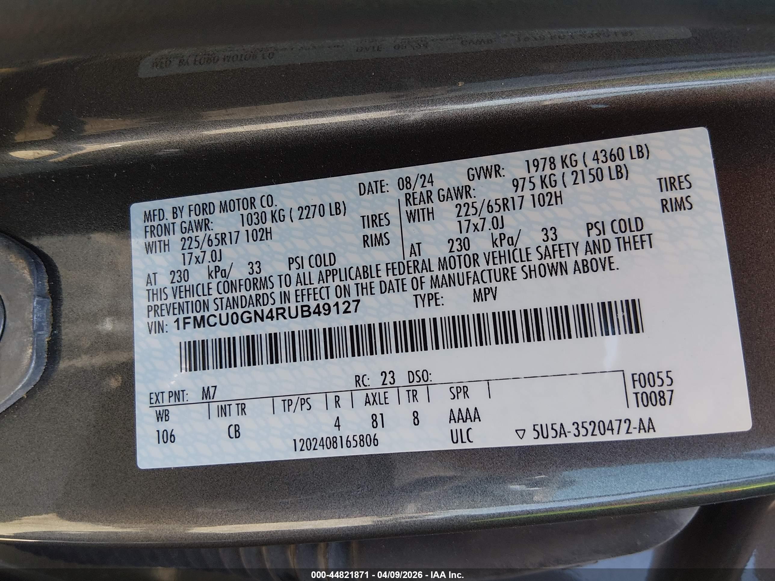 FORD ESCAPE image 9