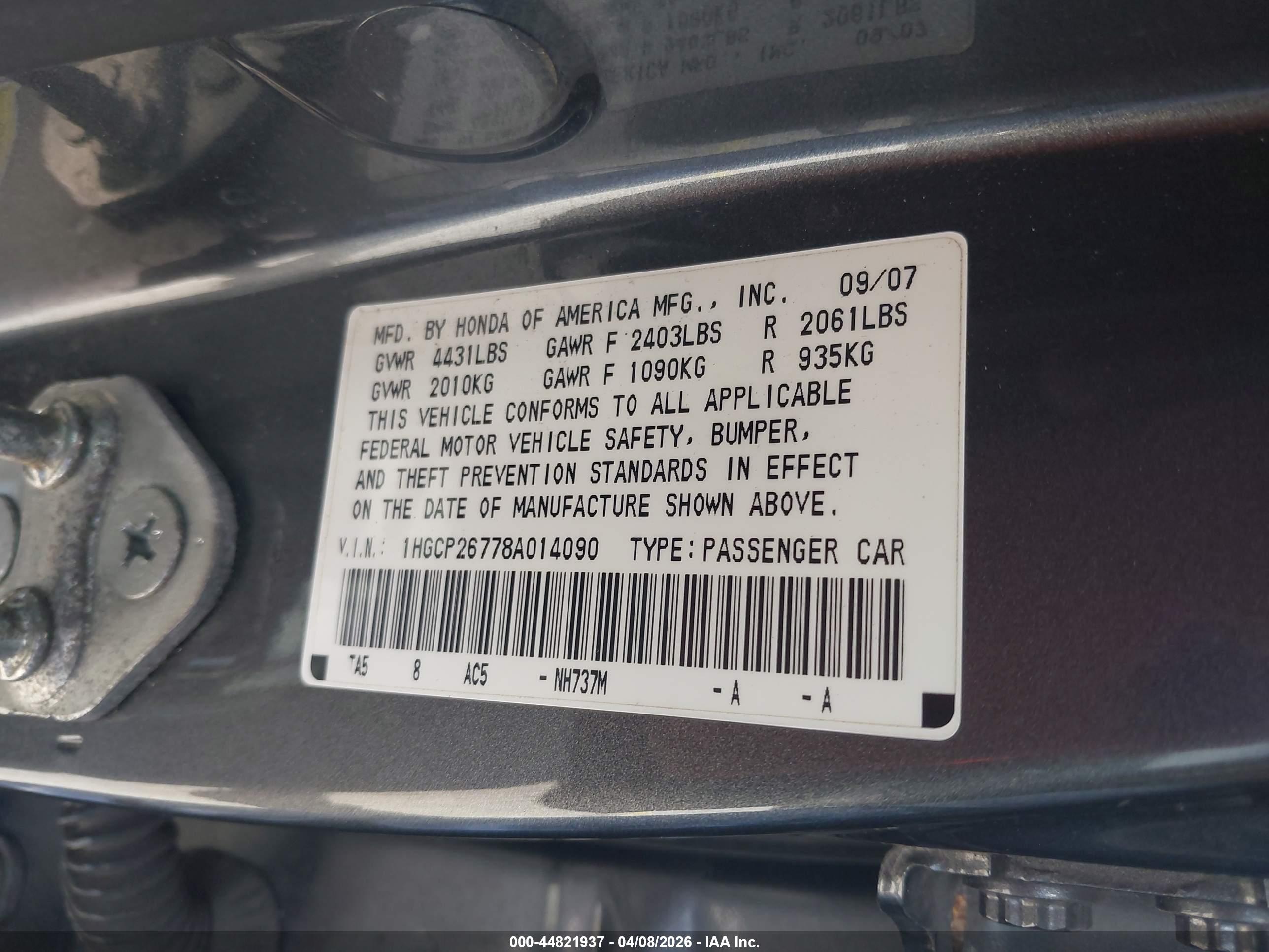 HONDA ACCORD image 9