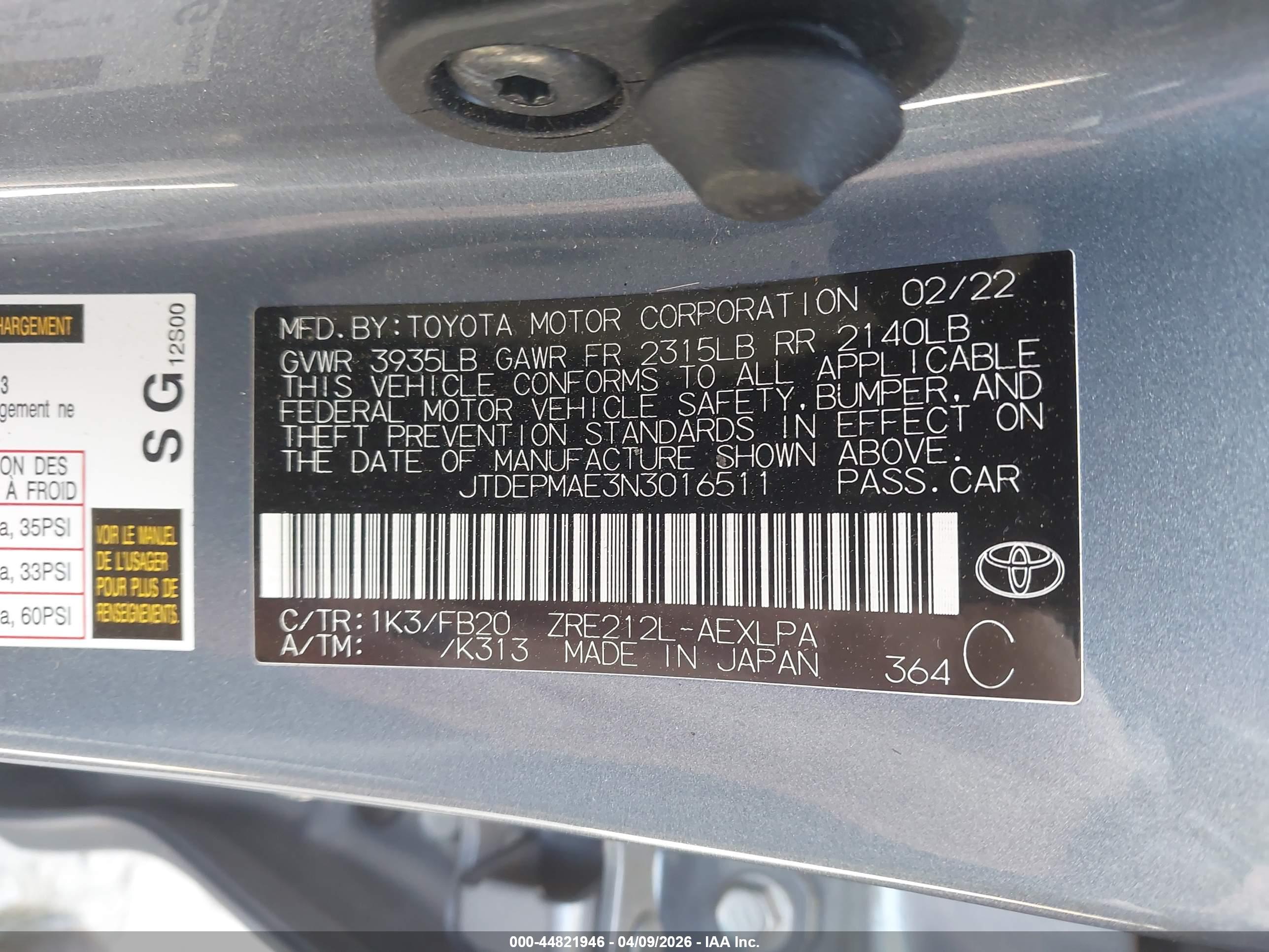 TOYOTA COROLLA image 9
