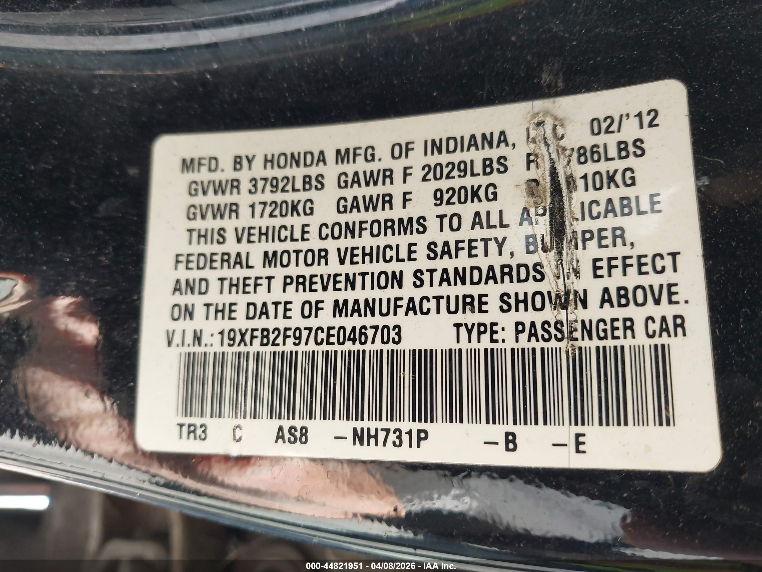 HONDA CIVIC image 9