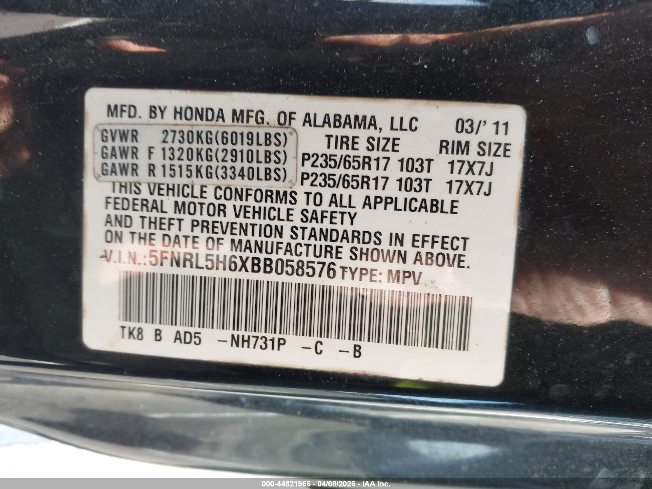 HONDA ODYSSEY image 9