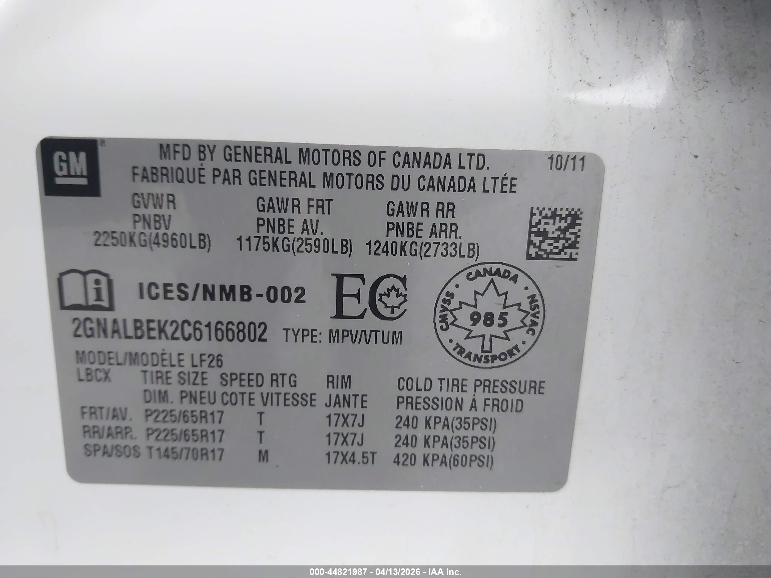 CHEVROLET EQUINOX image 9
