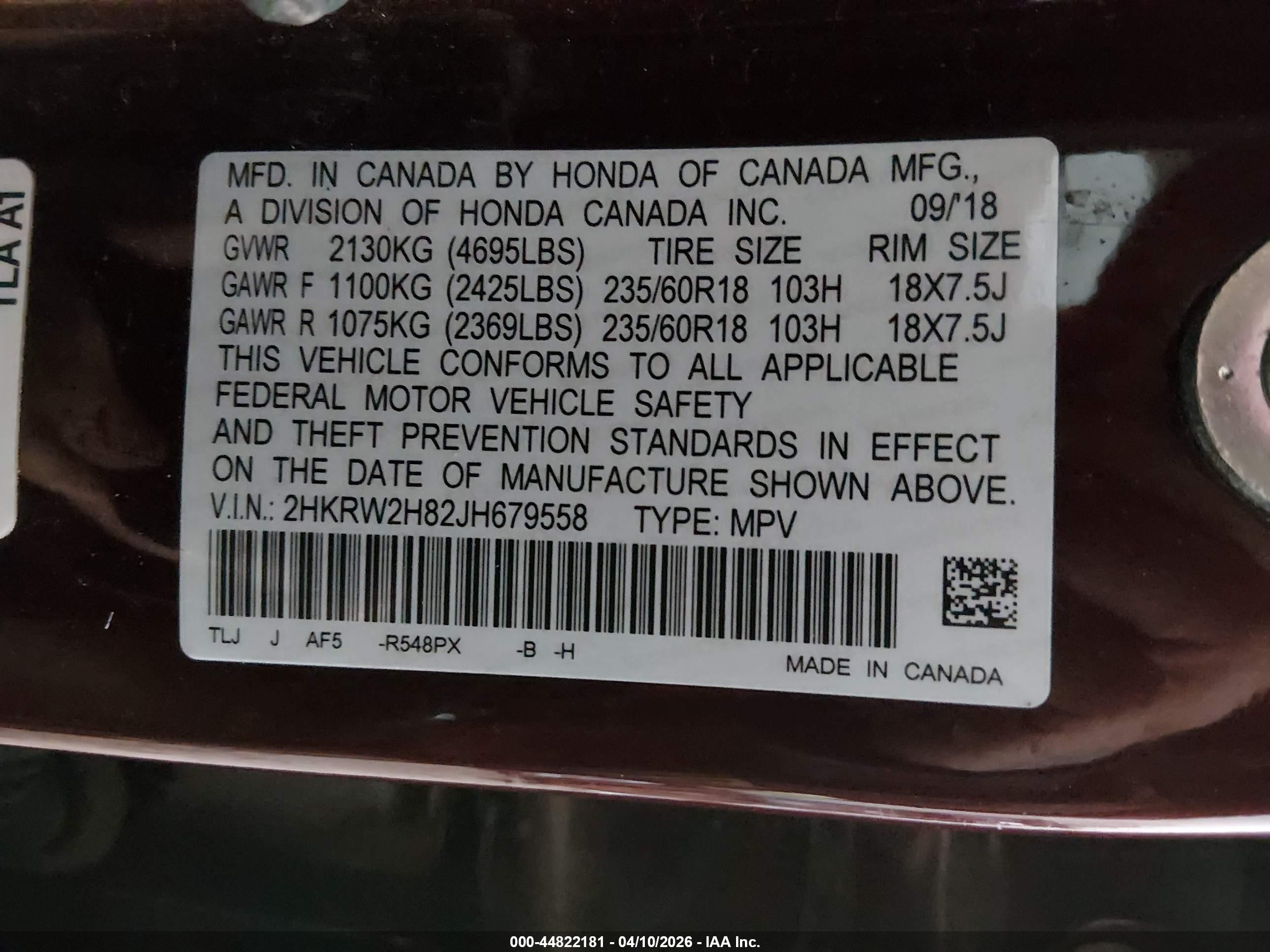 HONDA CR-V image 9