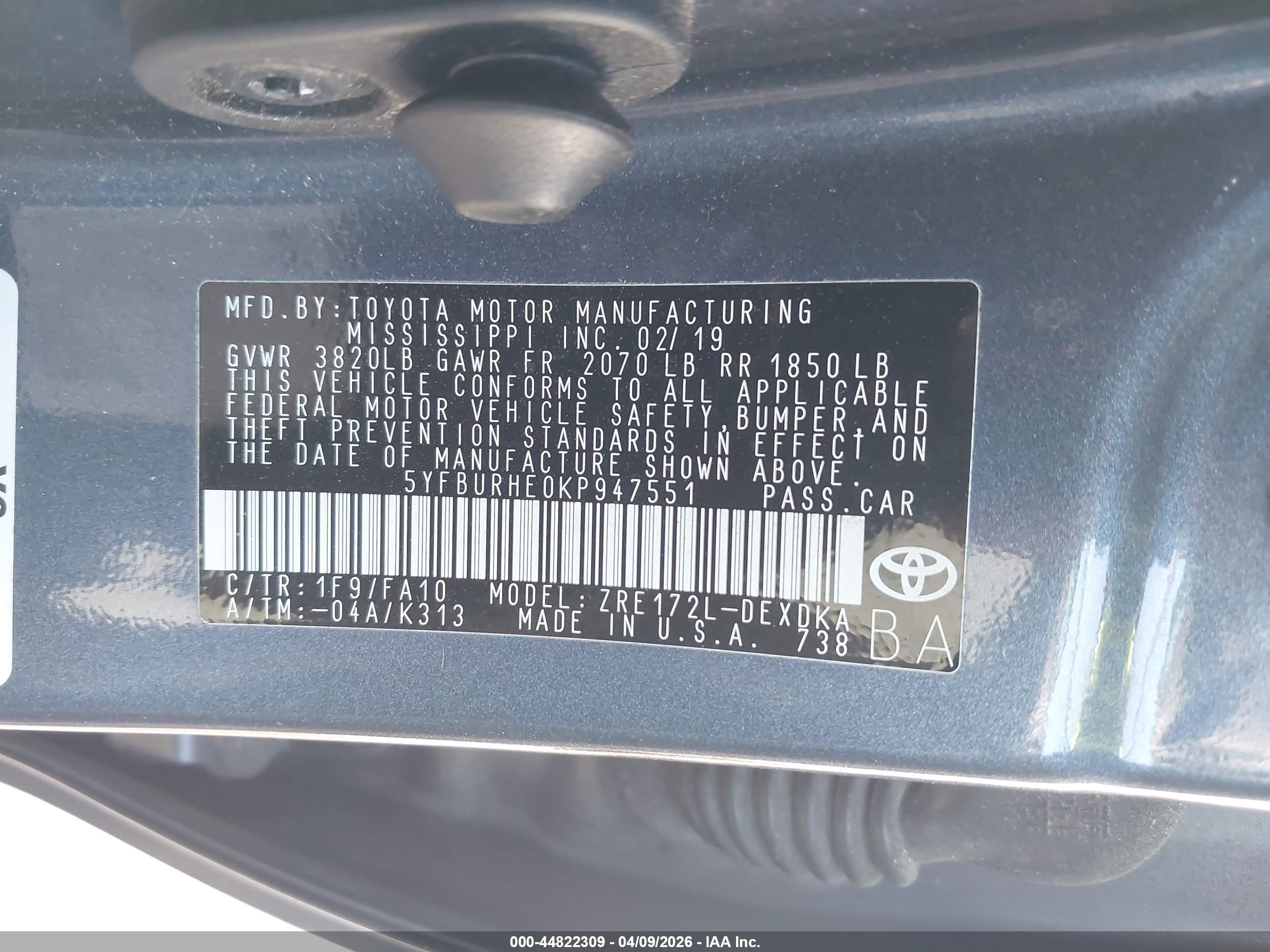 TOYOTA COROLLA image 9