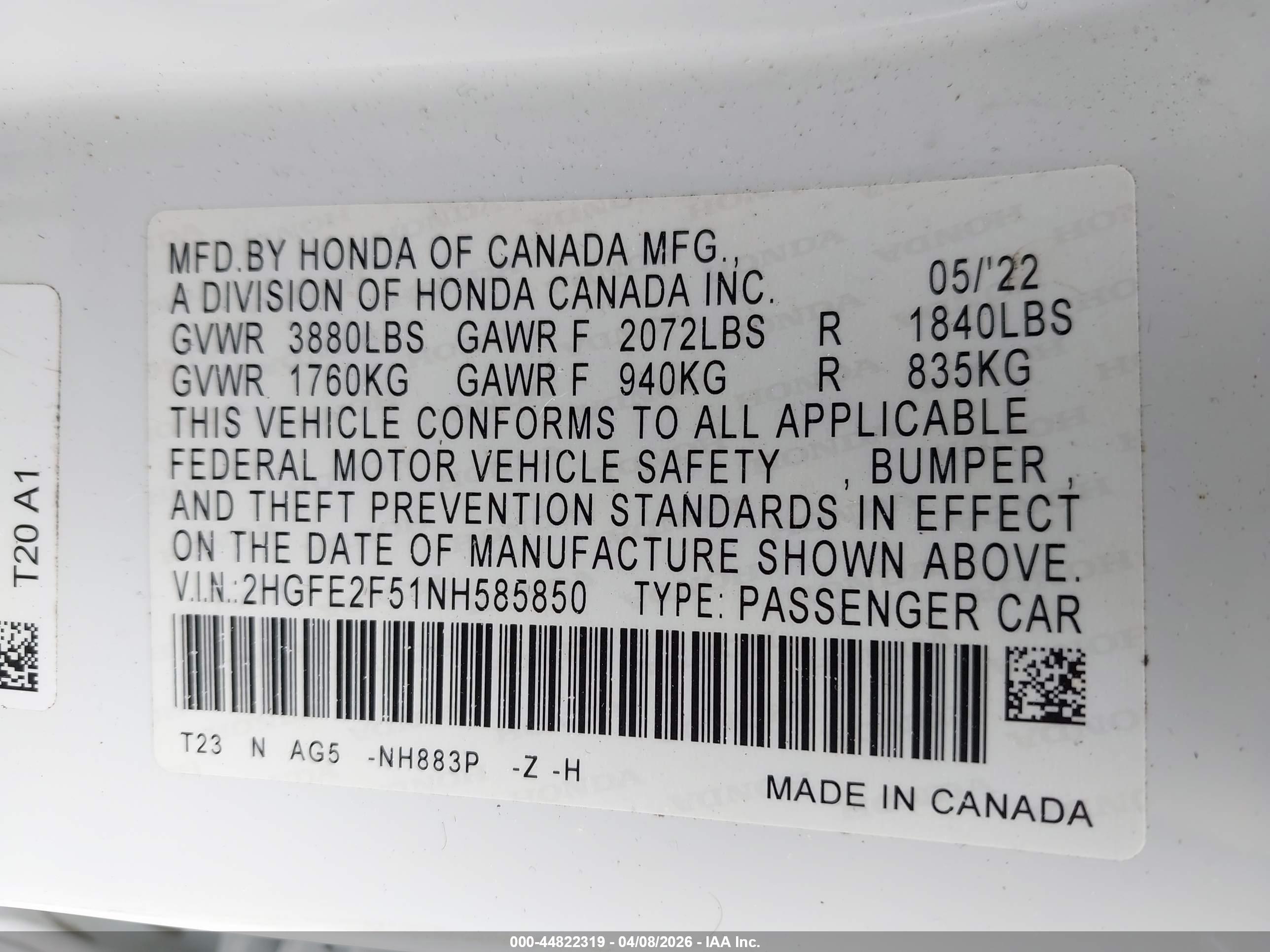 HONDA CIVIC image 9