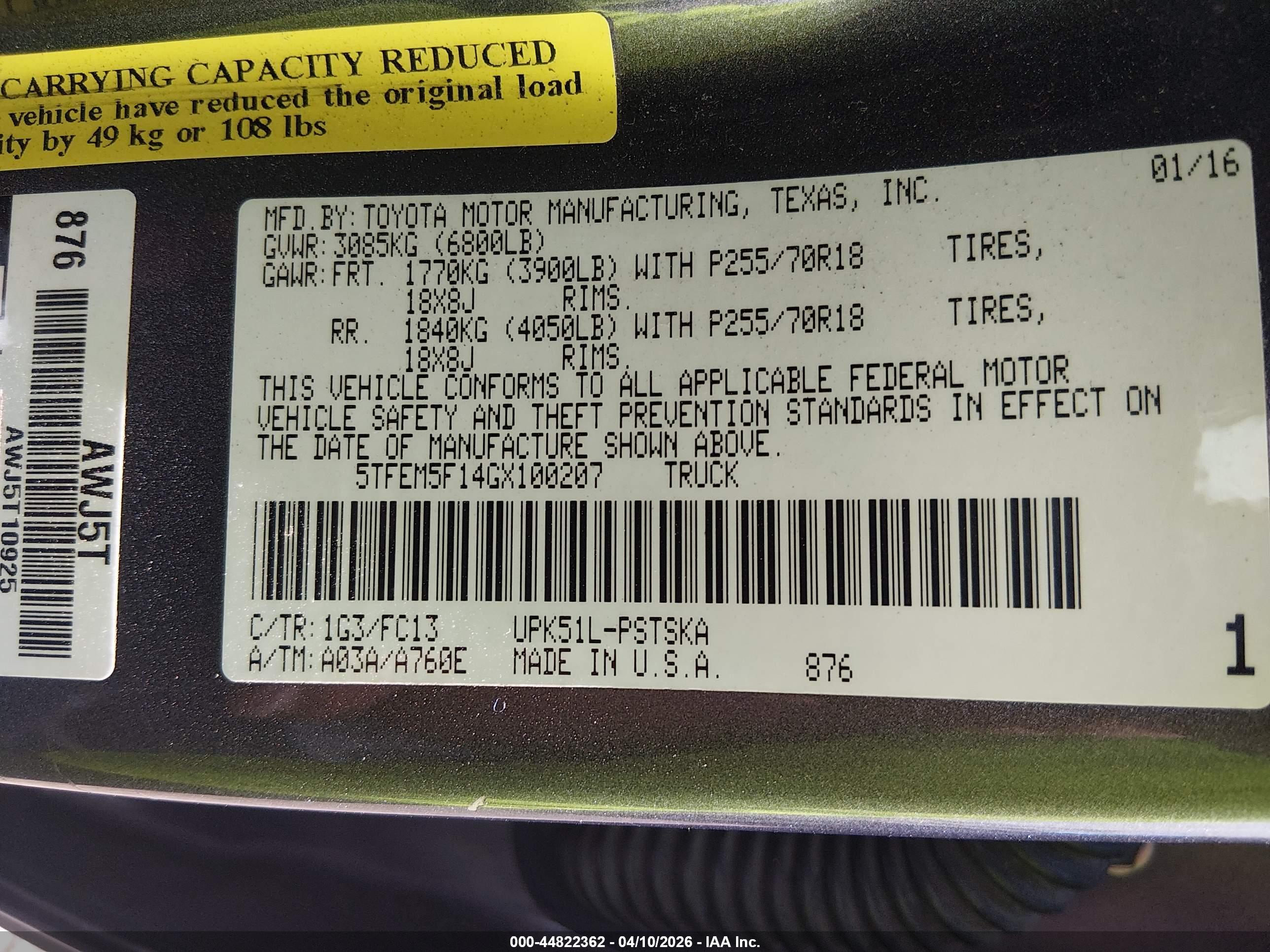 TOYOTA TUNDRA image 9