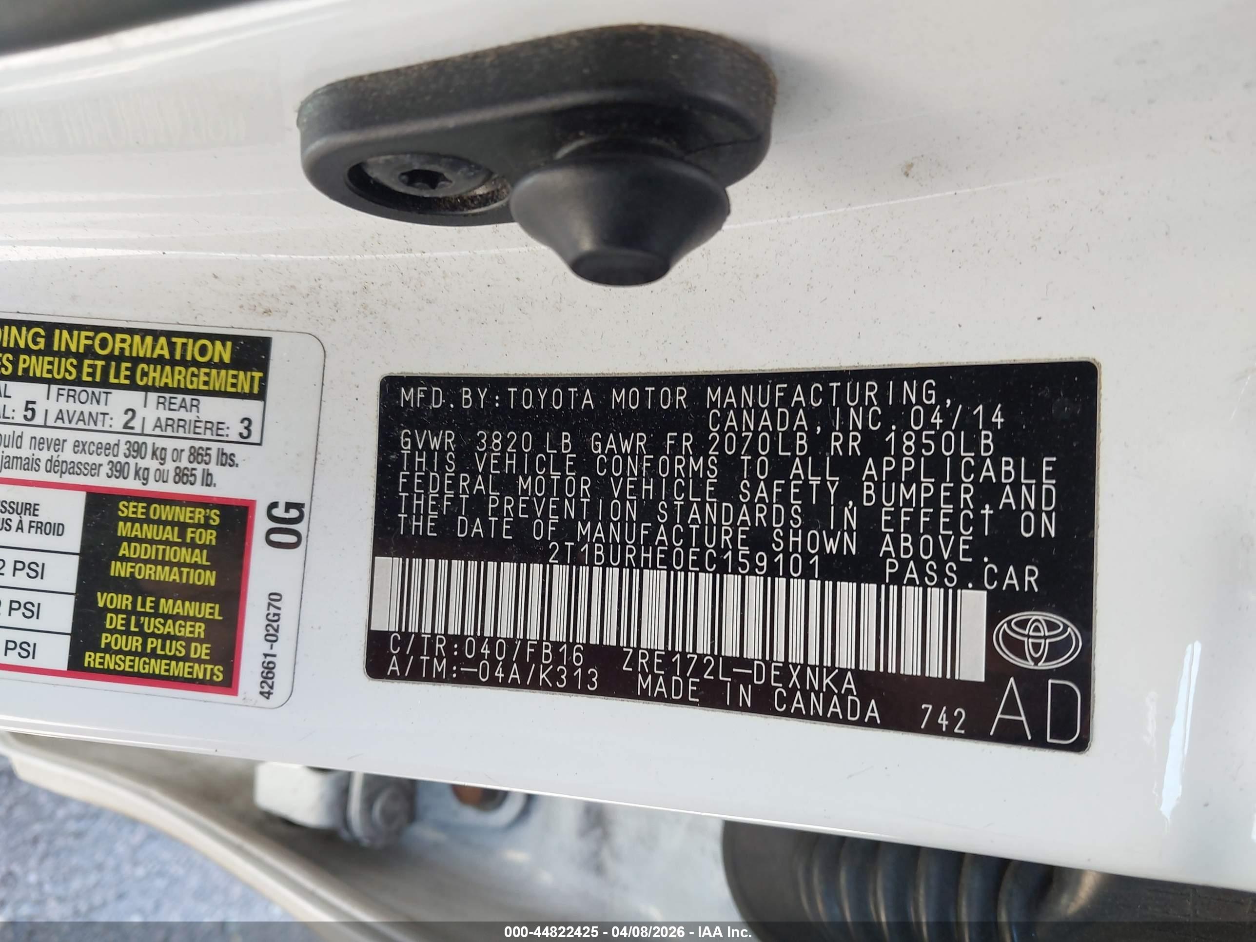 TOYOTA COROLLA image 9