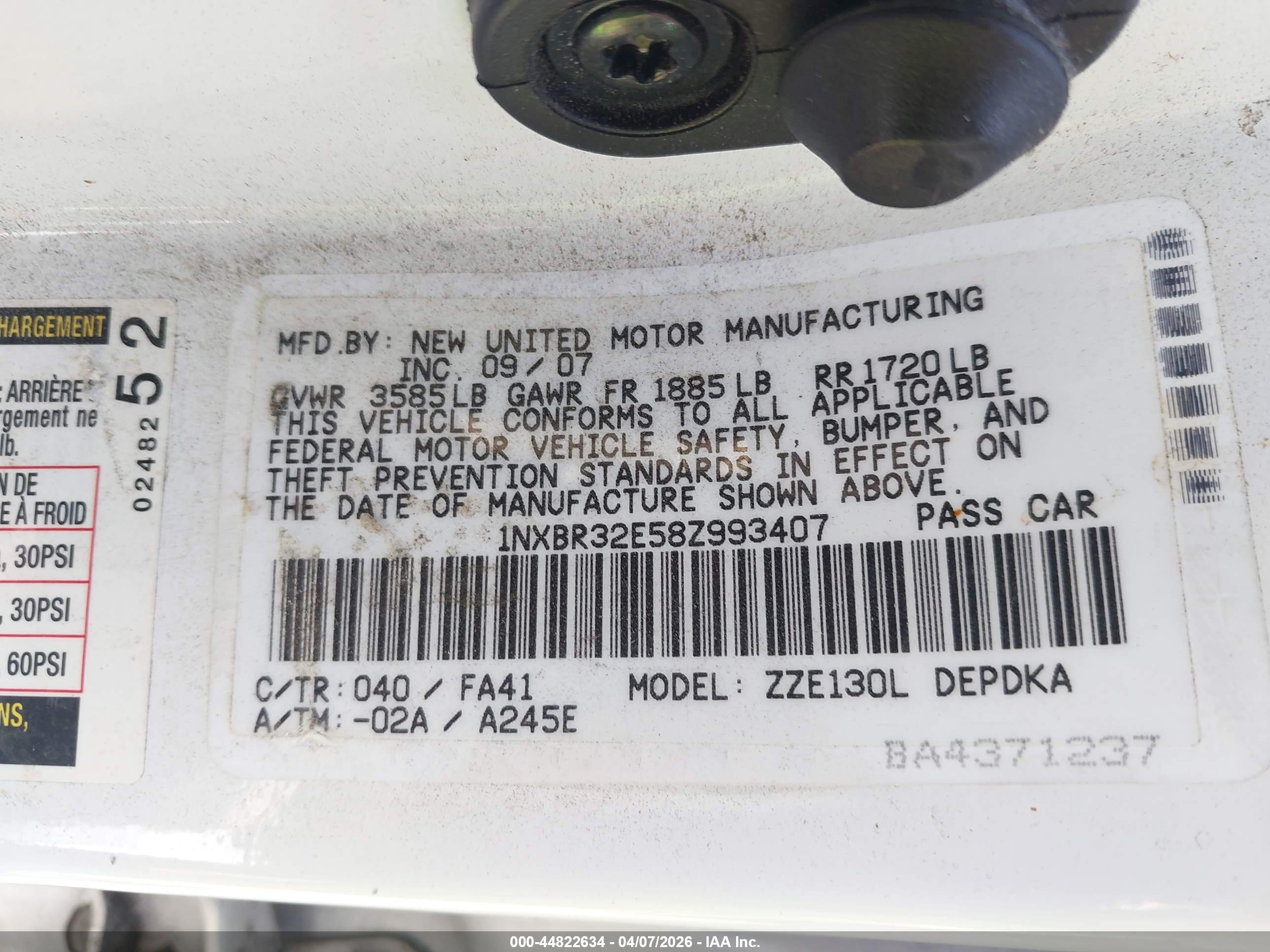 TOYOTA COROLLA image 9