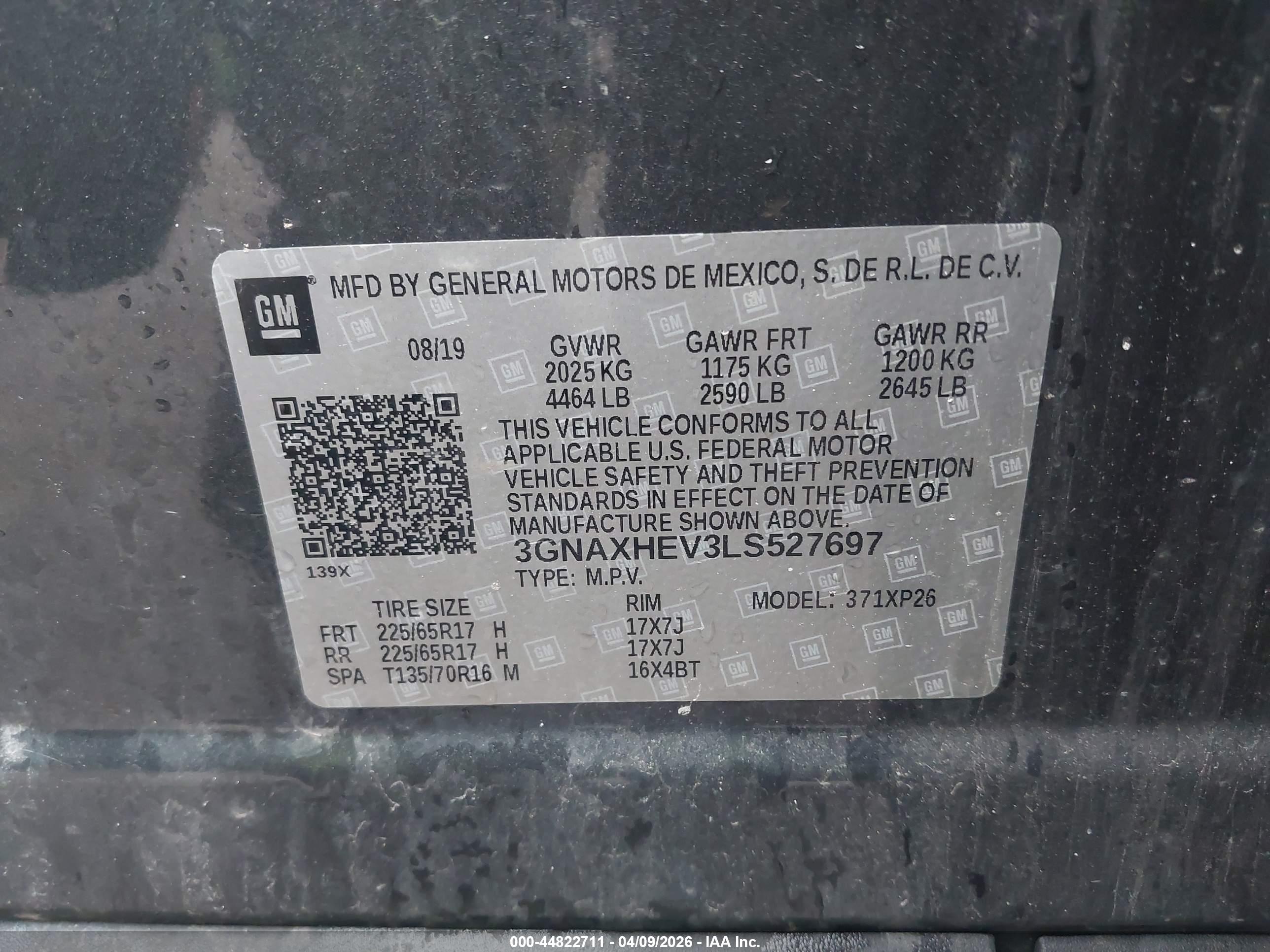 CHEVROLET EQUINOX image 9