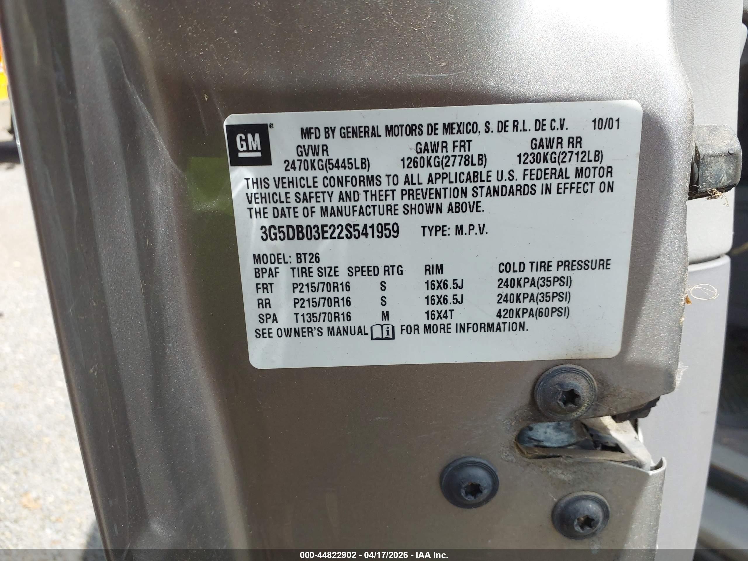 BUICK RENDEZVOUS image 9
