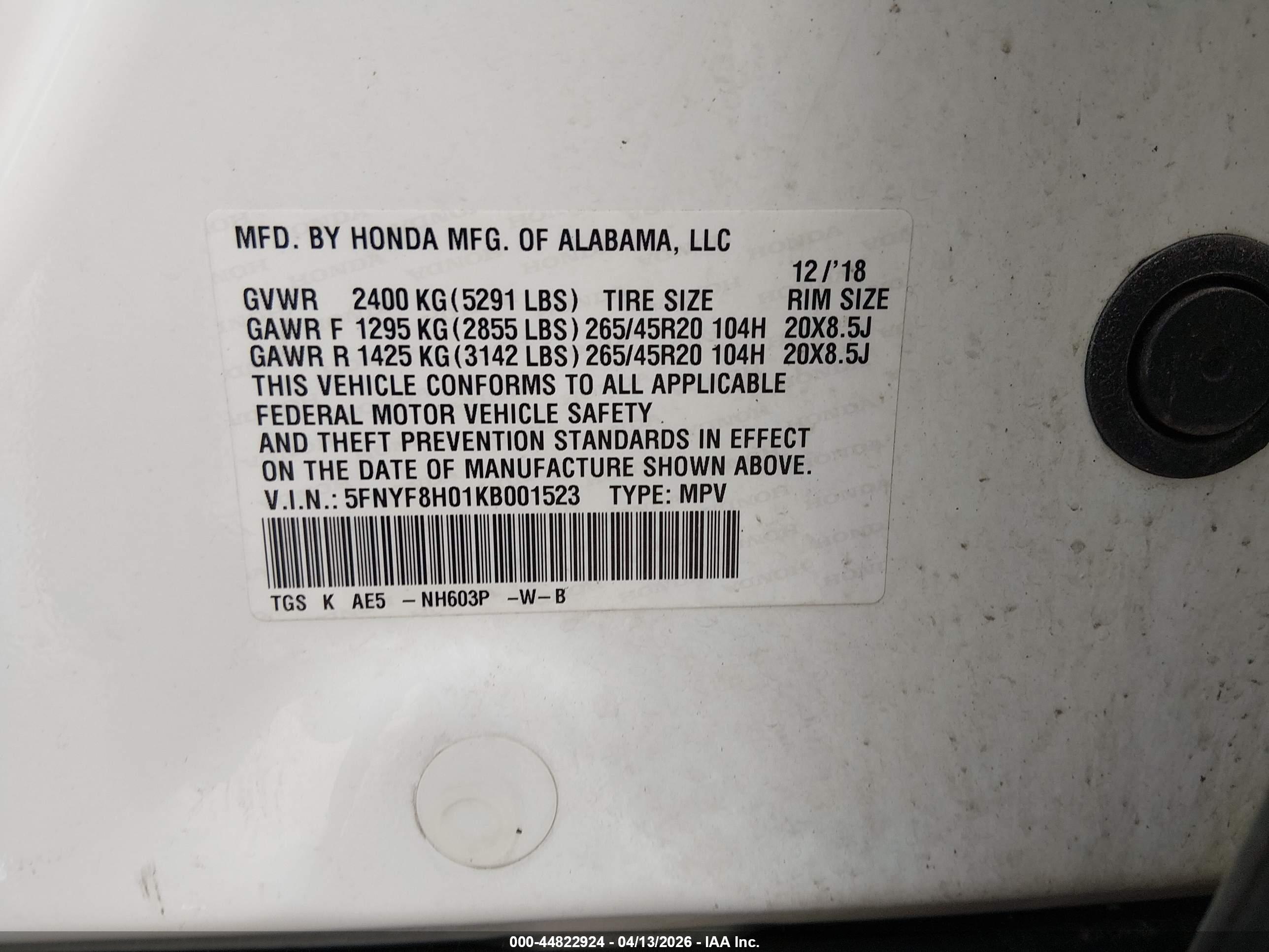 HONDA PASSPORT image 9