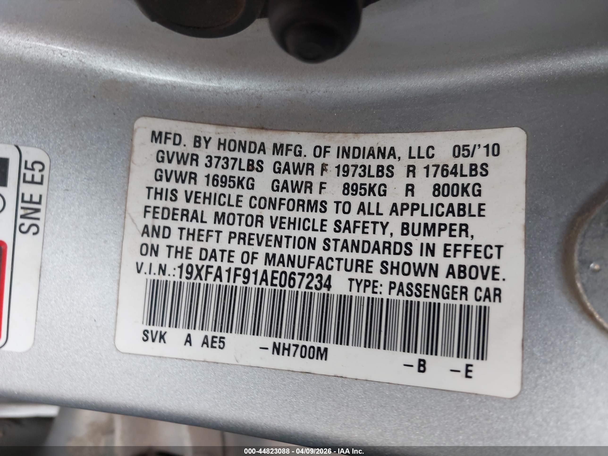 HONDA CIVIC image 9
