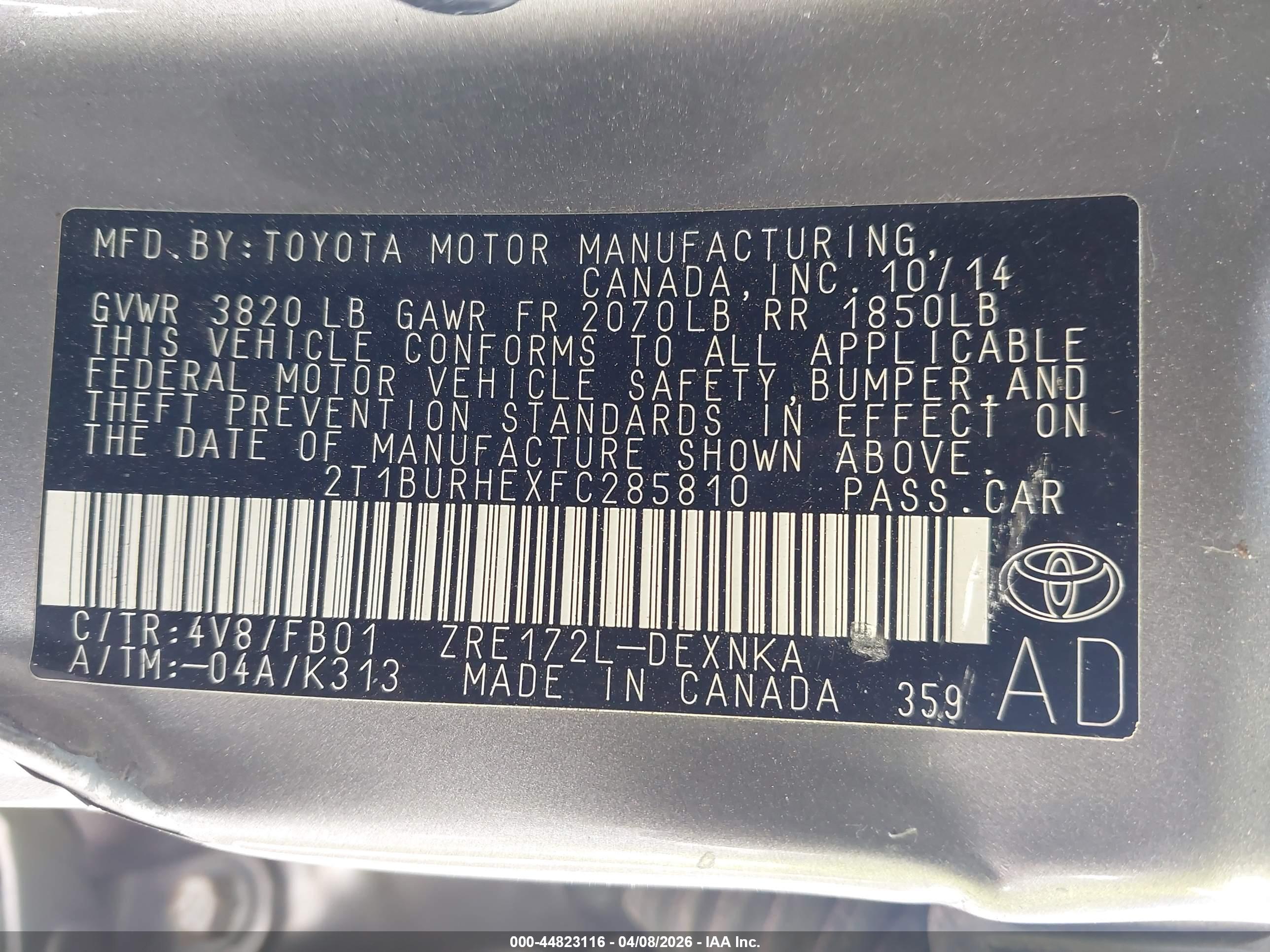 TOYOTA COROLLA image 9