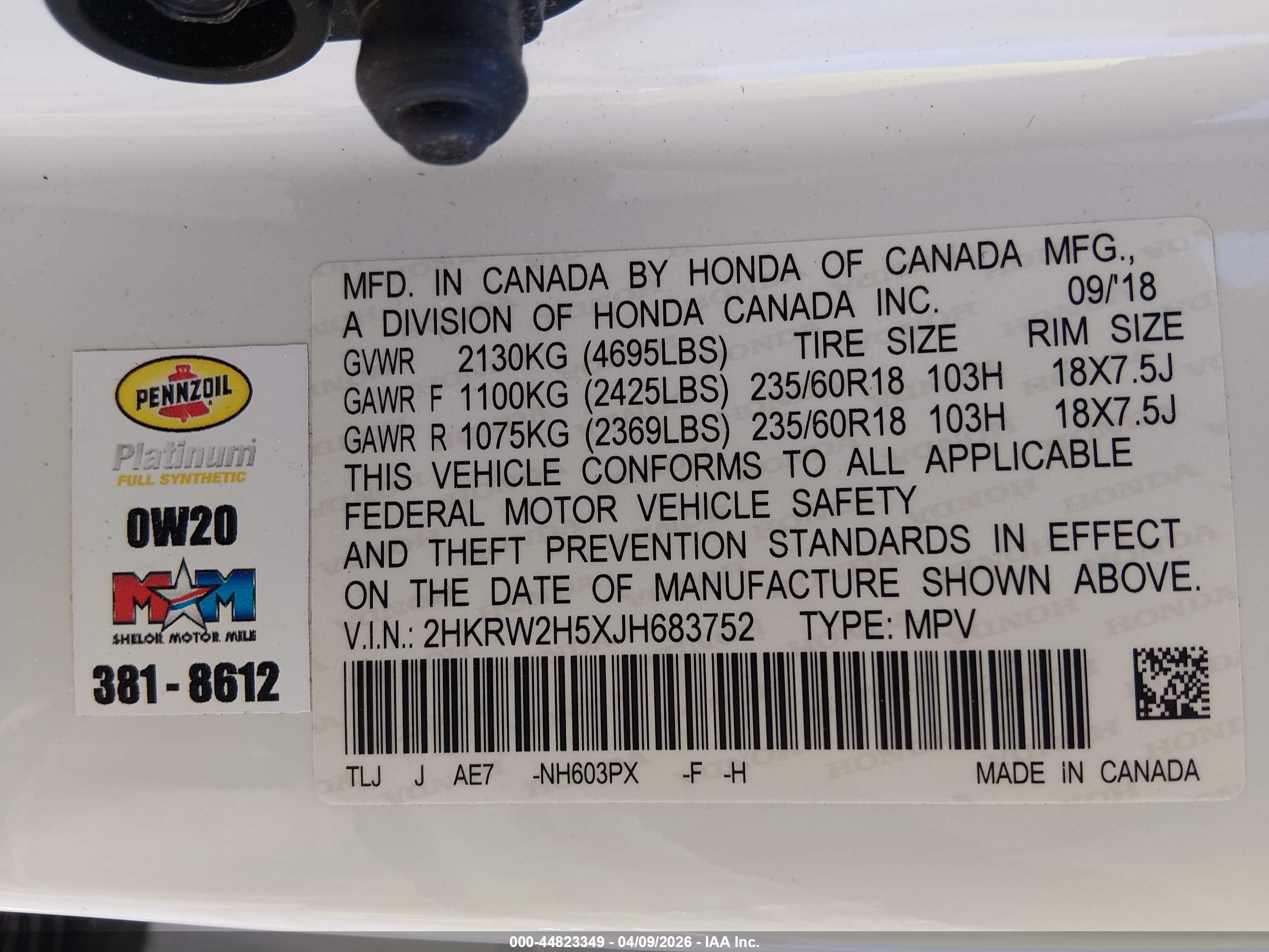 HONDA CR-V image 9