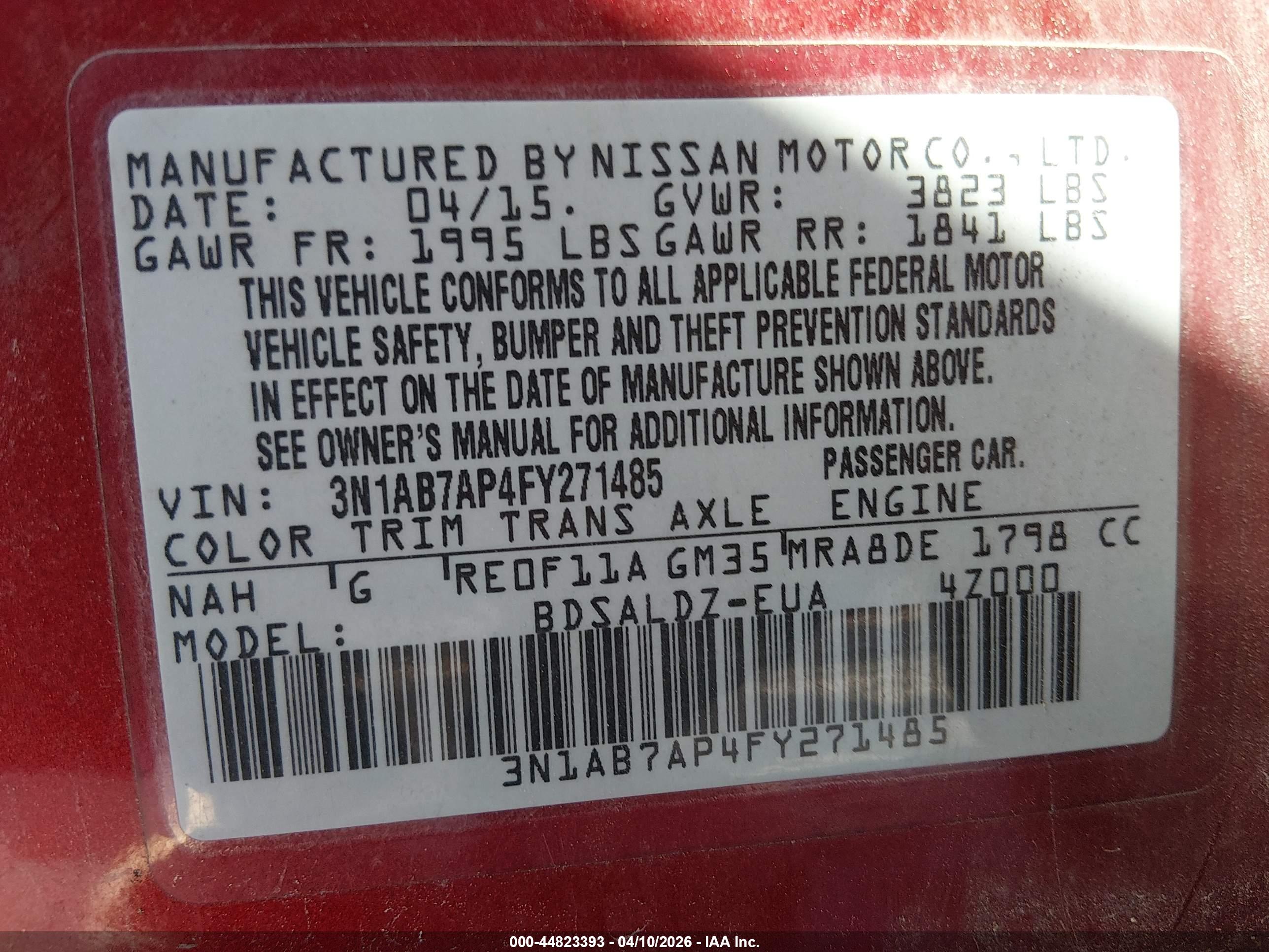 NISSAN SENTRA image 9