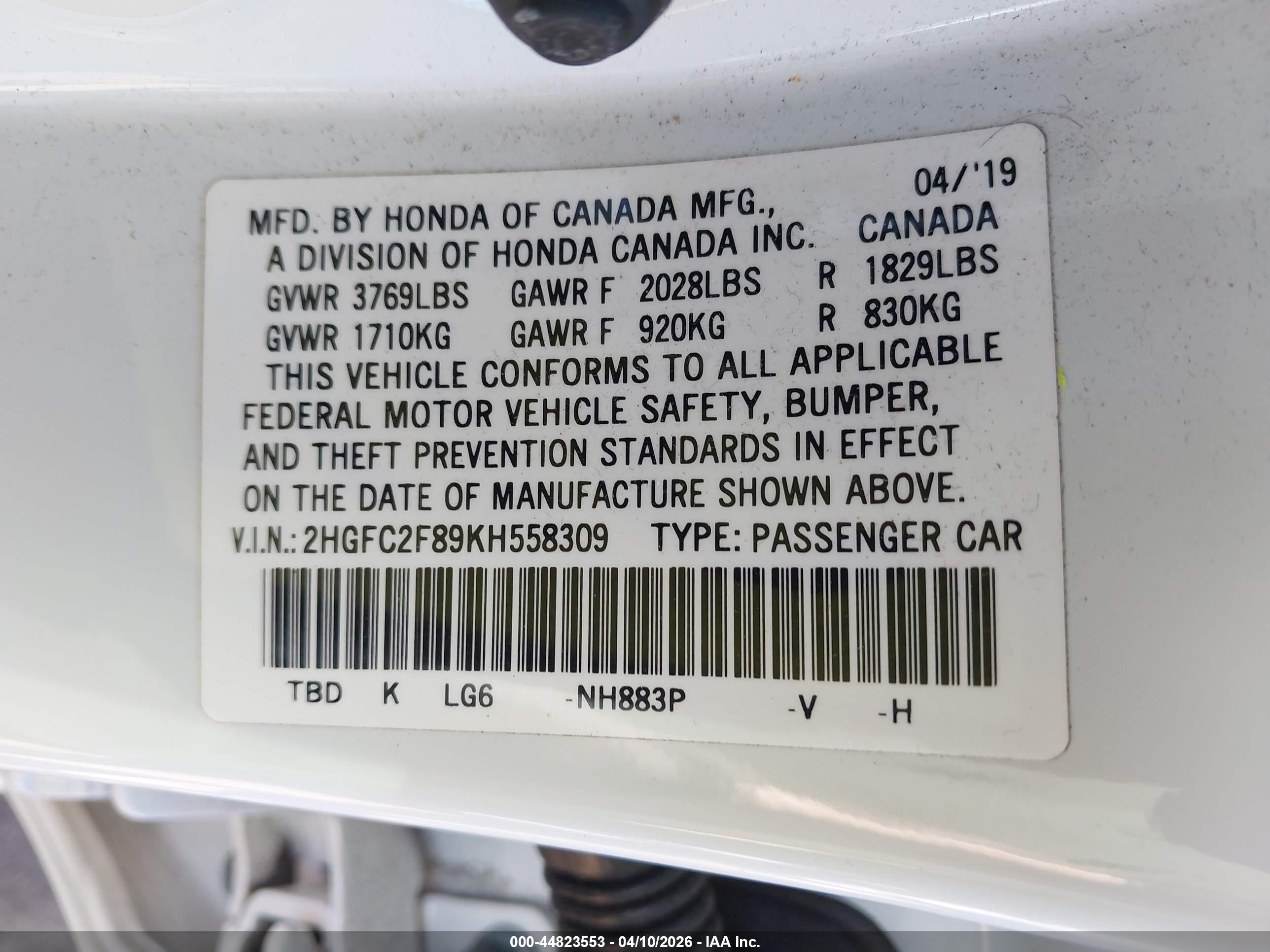 HONDA CIVIC image 9