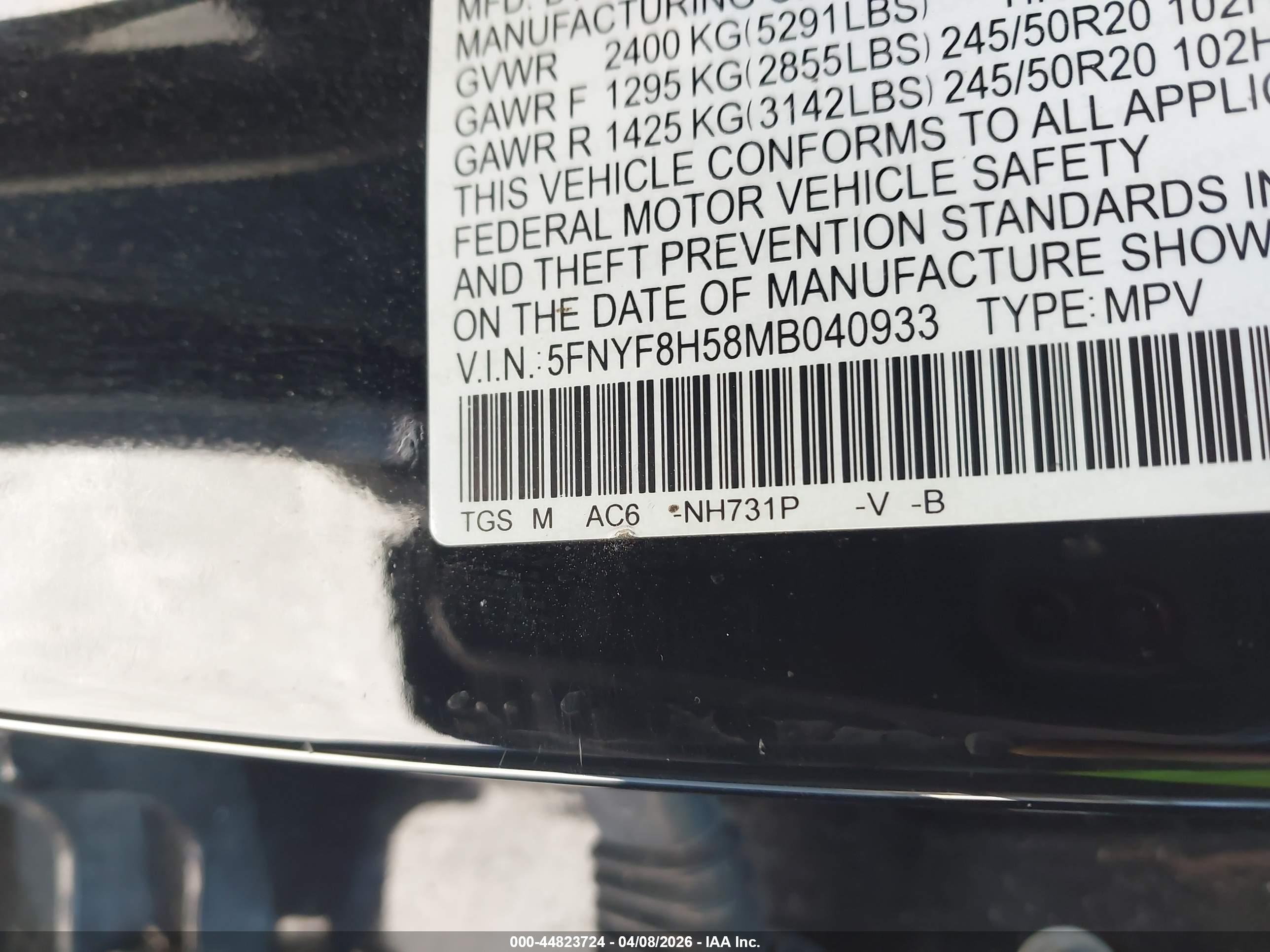 HONDA PASSPORT image 9
