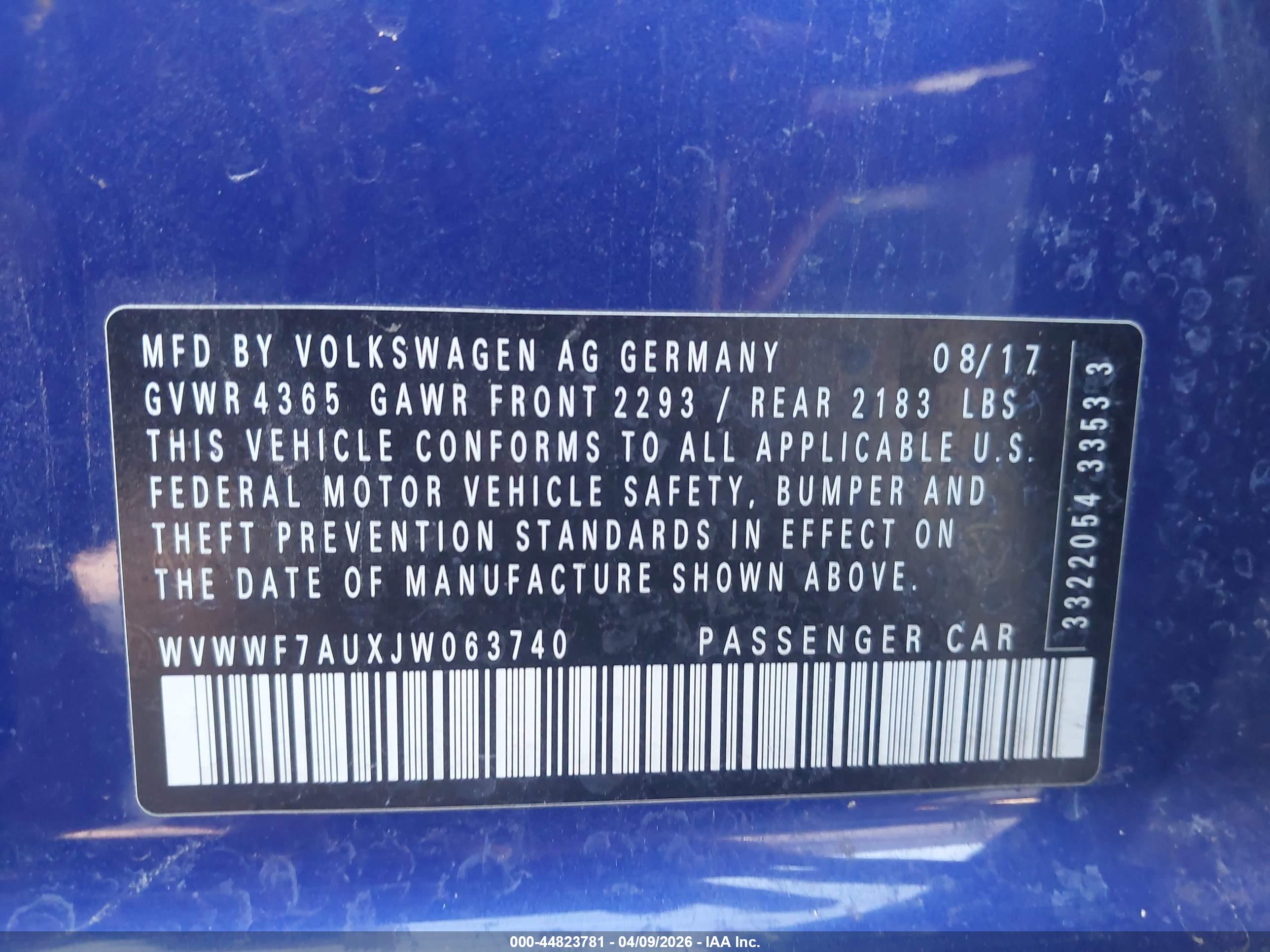 VOLKSWAGEN GOLF image 9