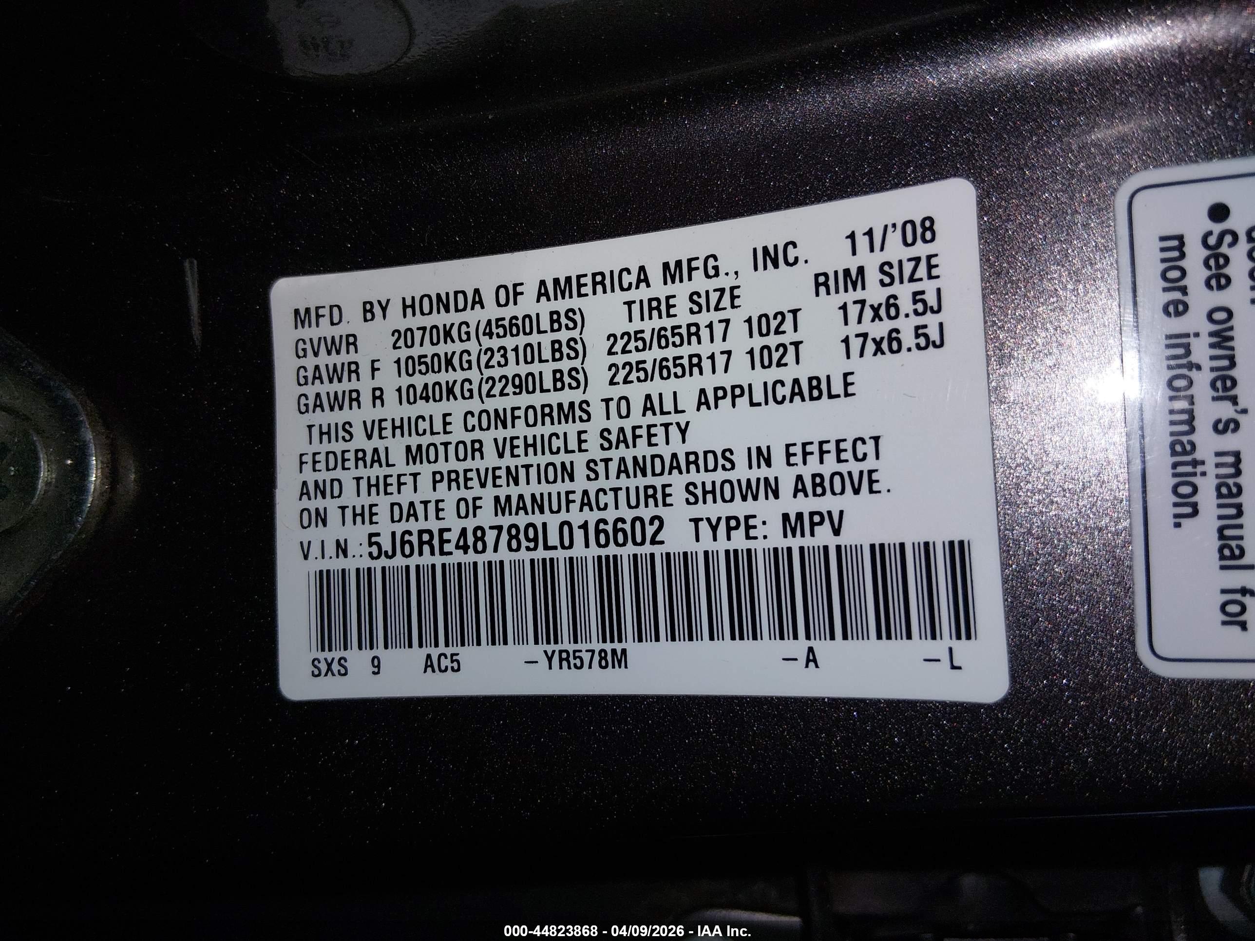 HONDA CR-V image 9