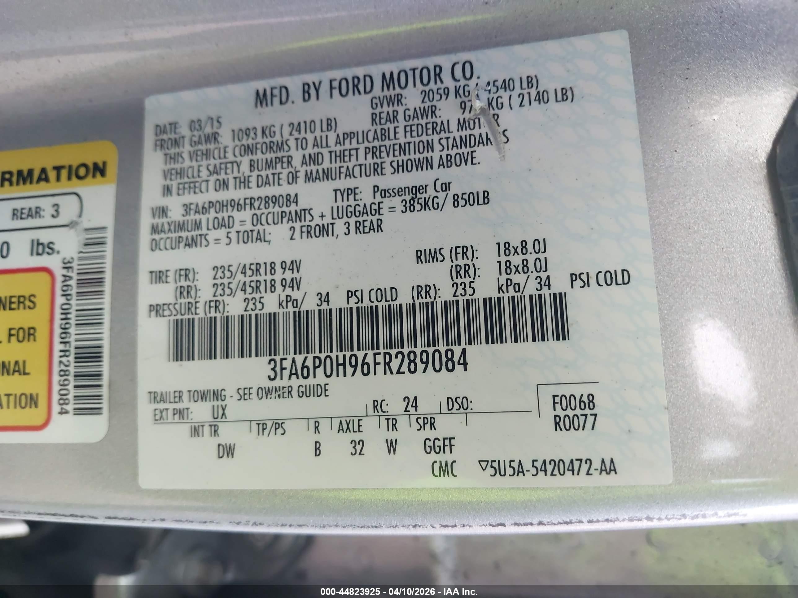 FORD FUSION image 9