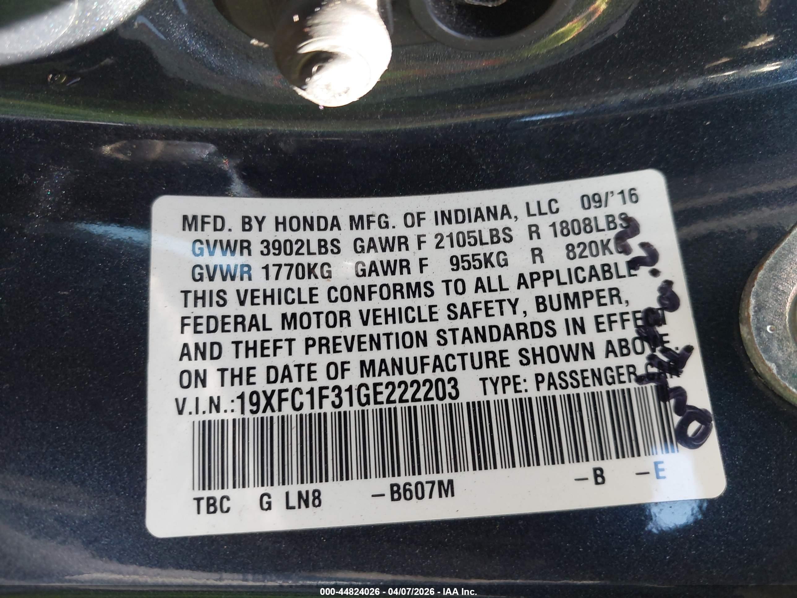 HONDA CIVIC image 9