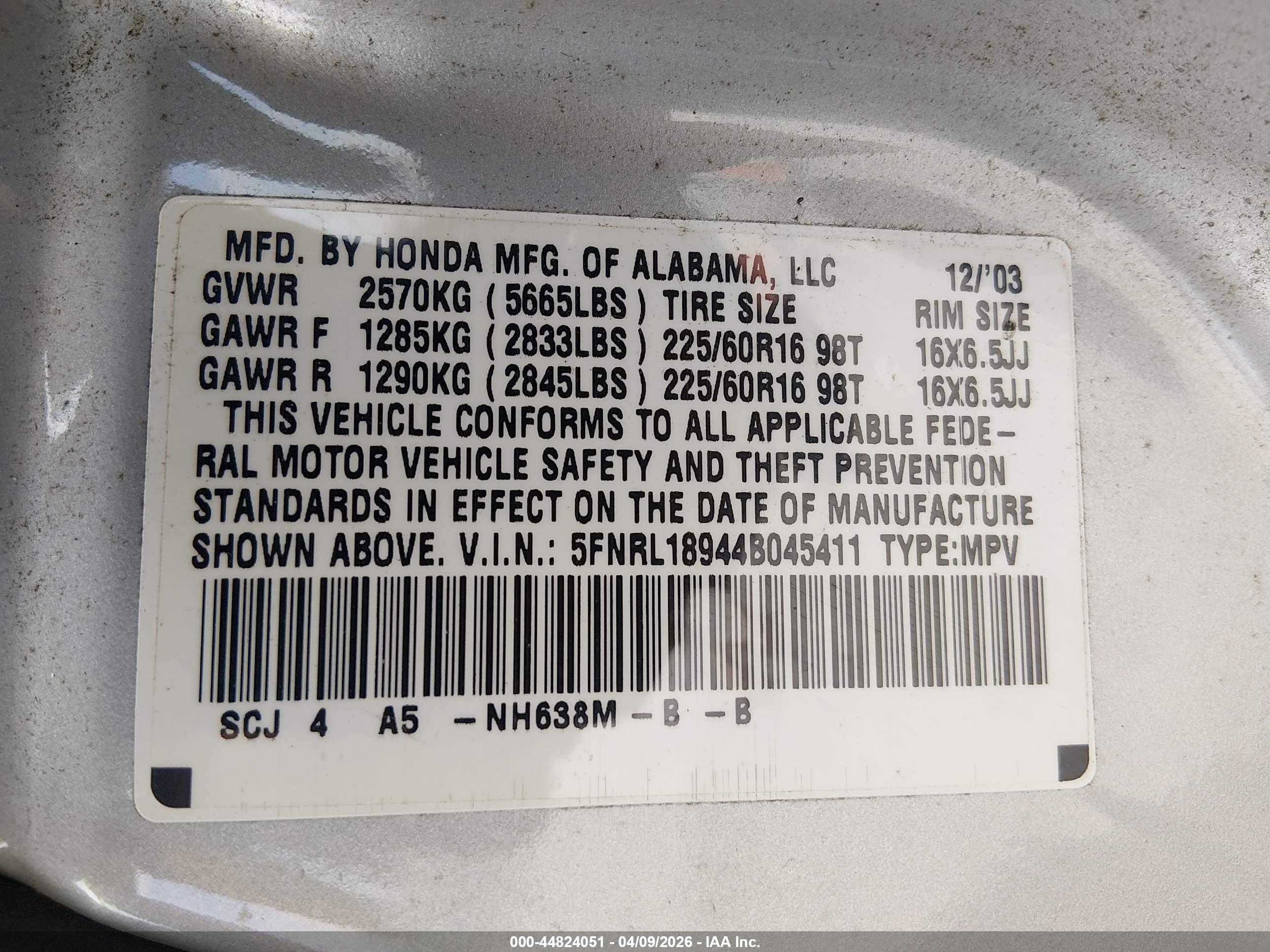 HONDA ODYSSEY image 9