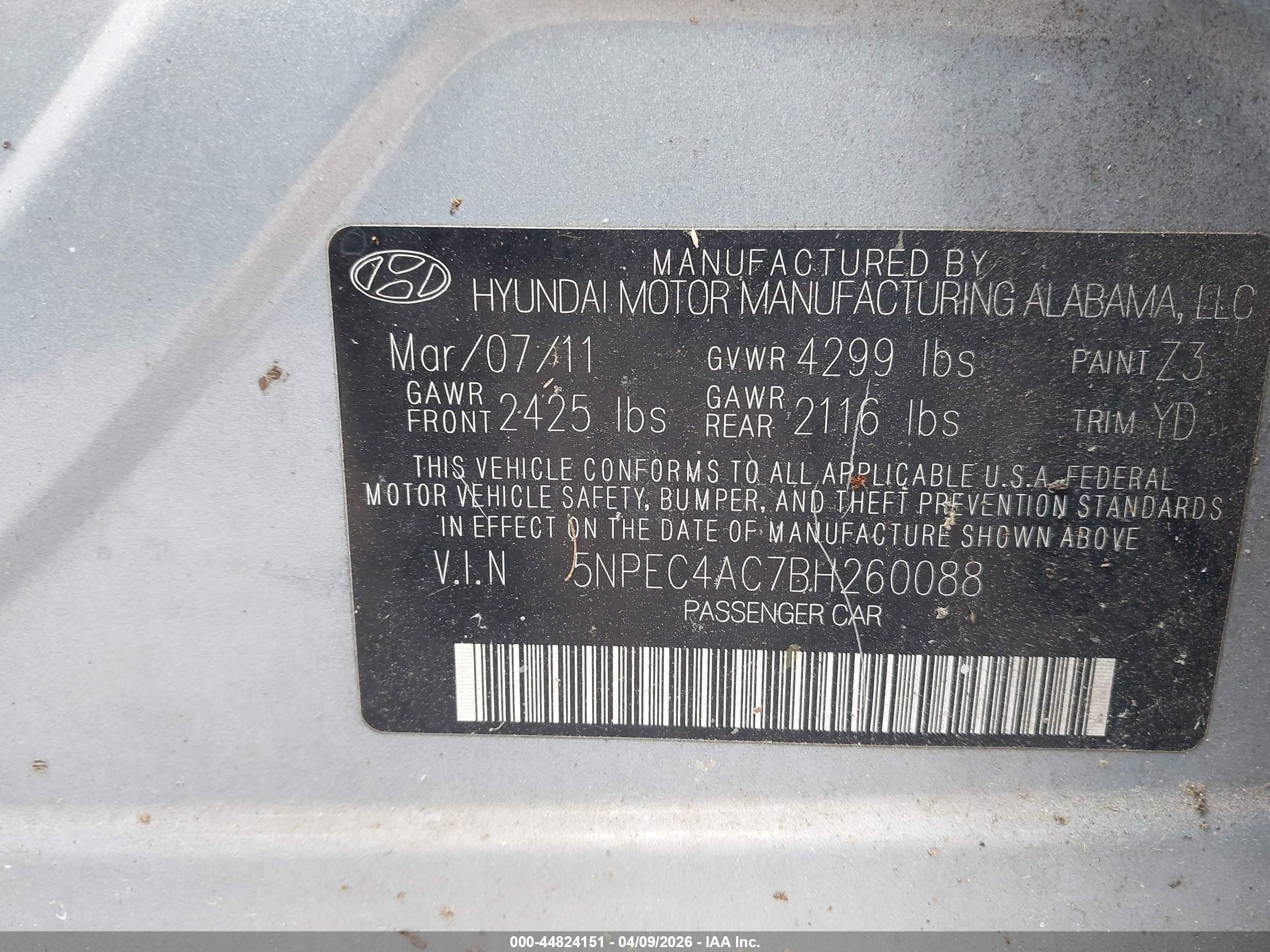 HYUNDAI SONATA image 9