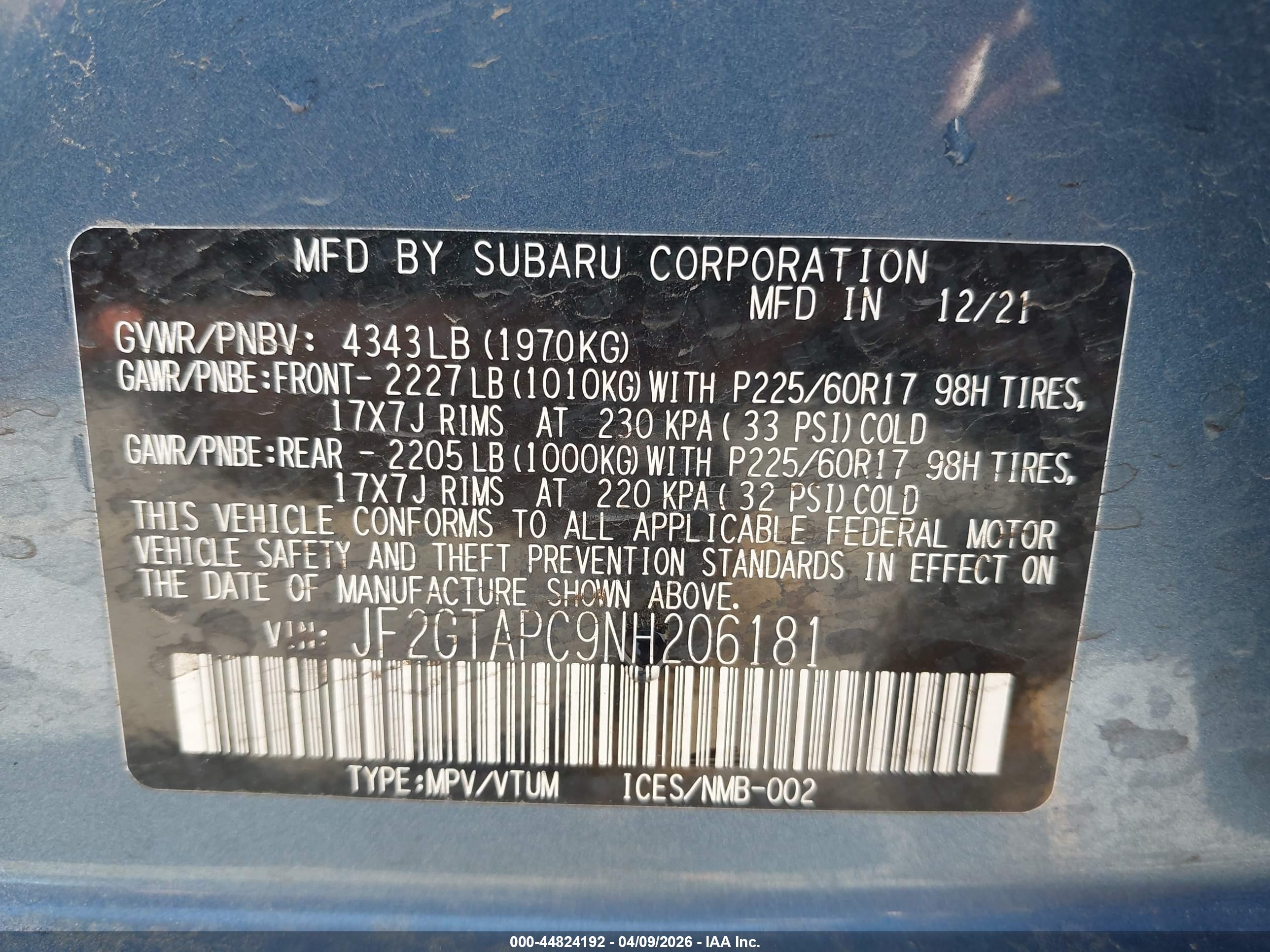 SUBARU CROSSTREK image 9