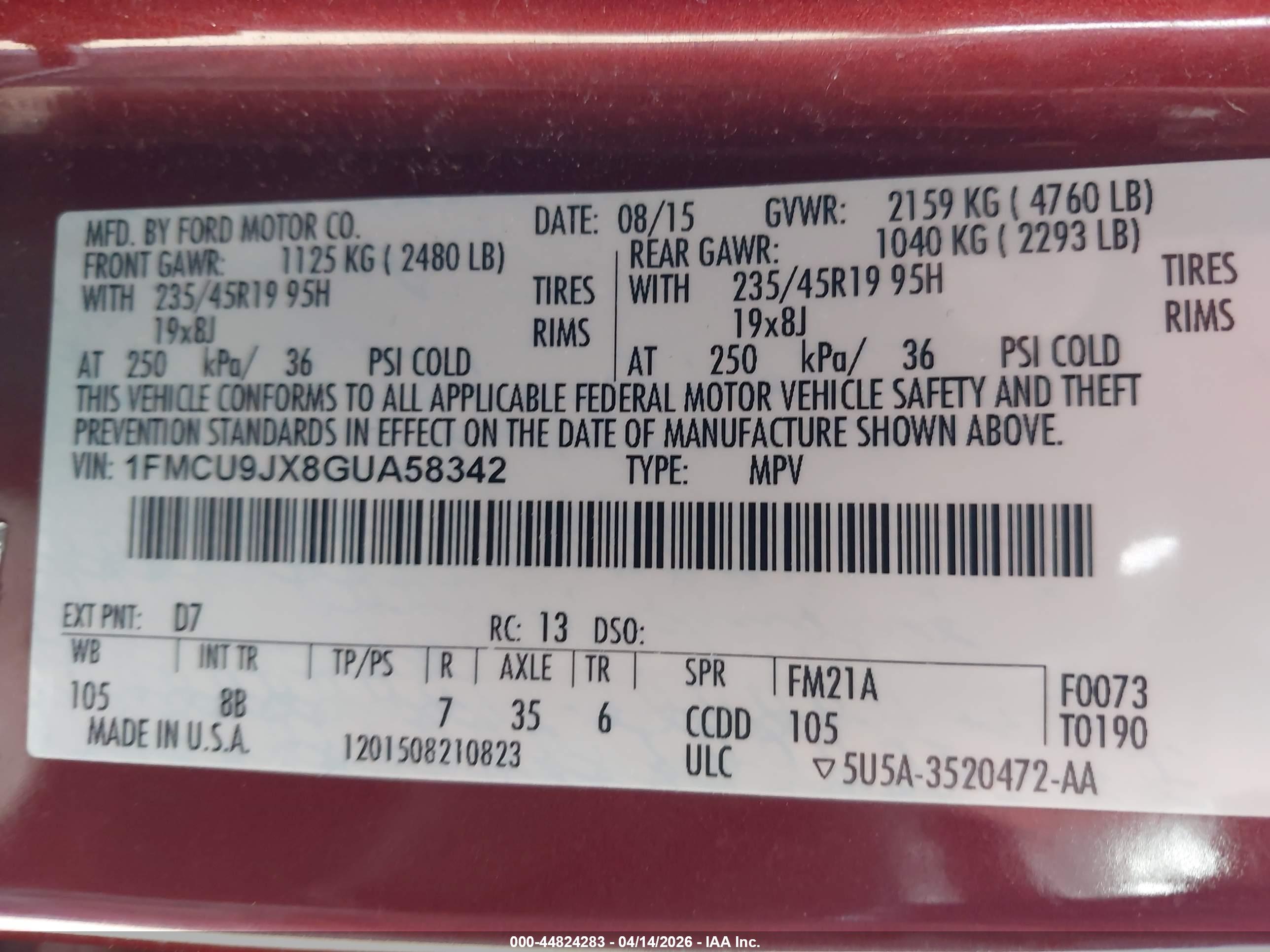 FORD ESCAPE image 9