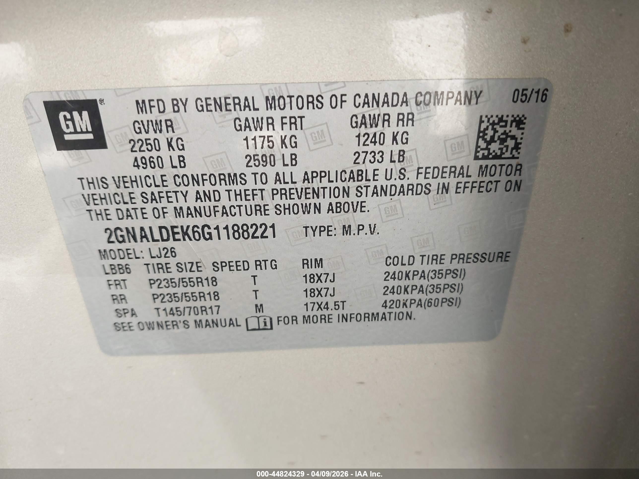 CHEVROLET EQUINOX image 9