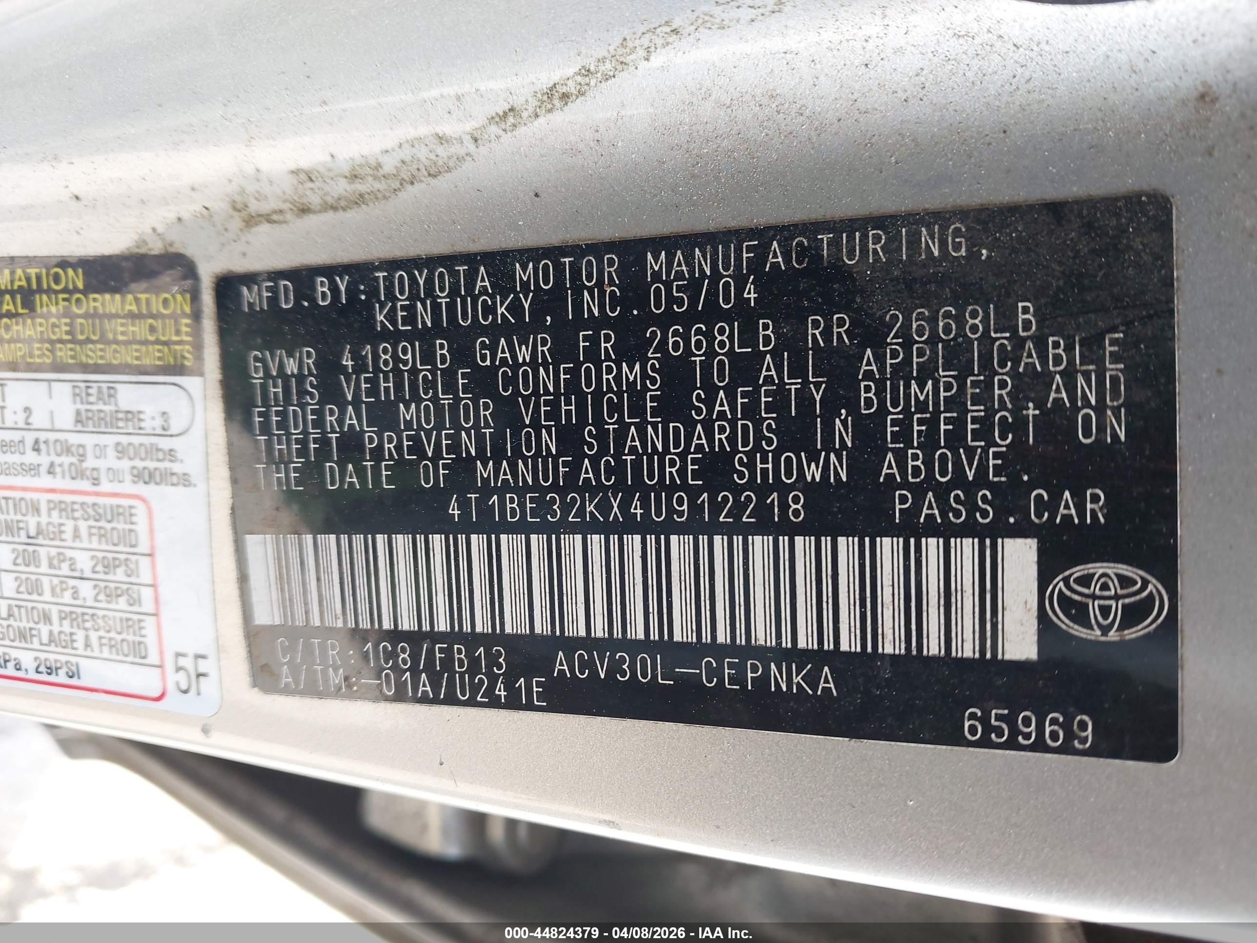 TOYOTA CAMRY image 9