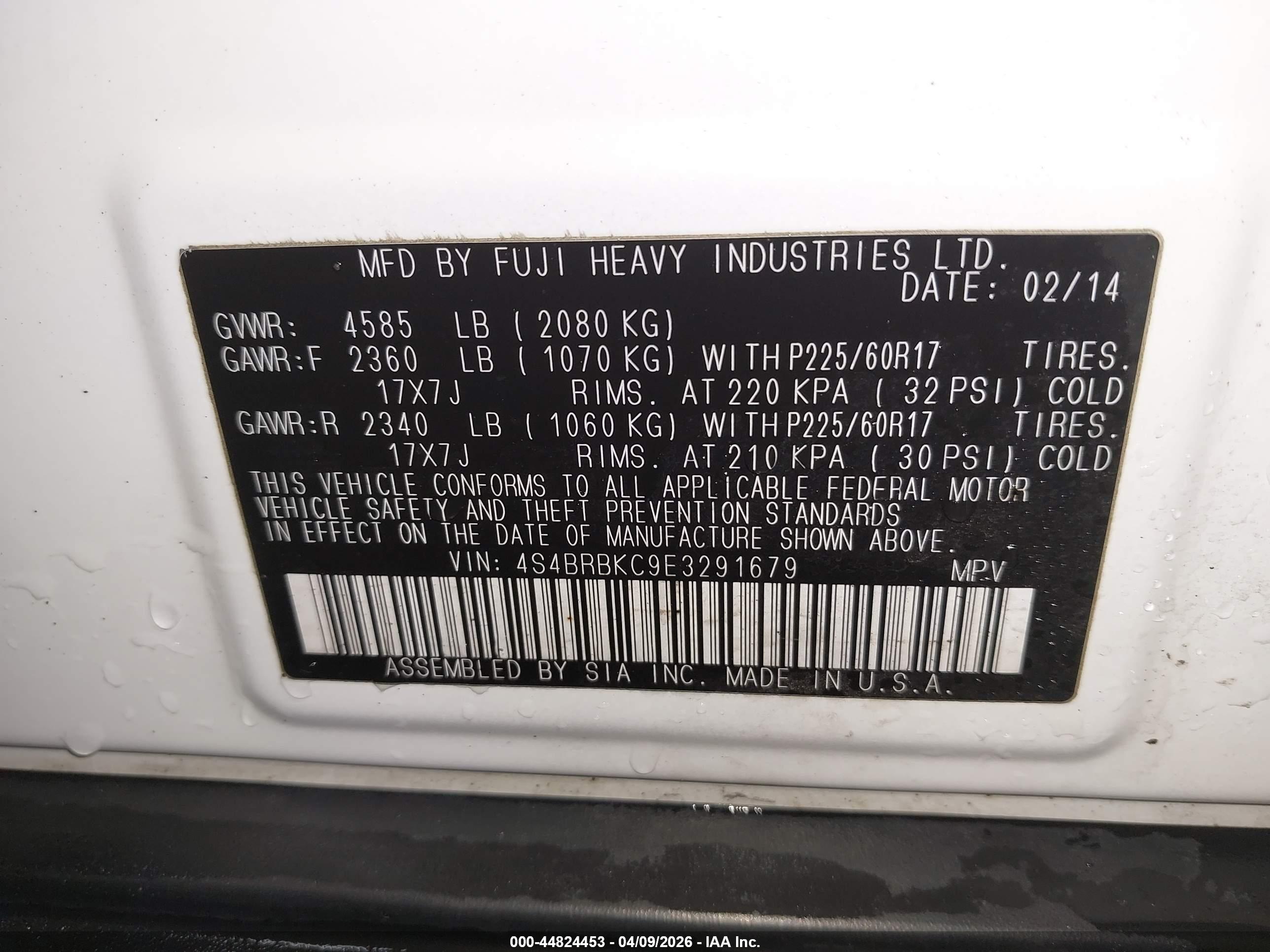 SUBARU OUTBACK image 9