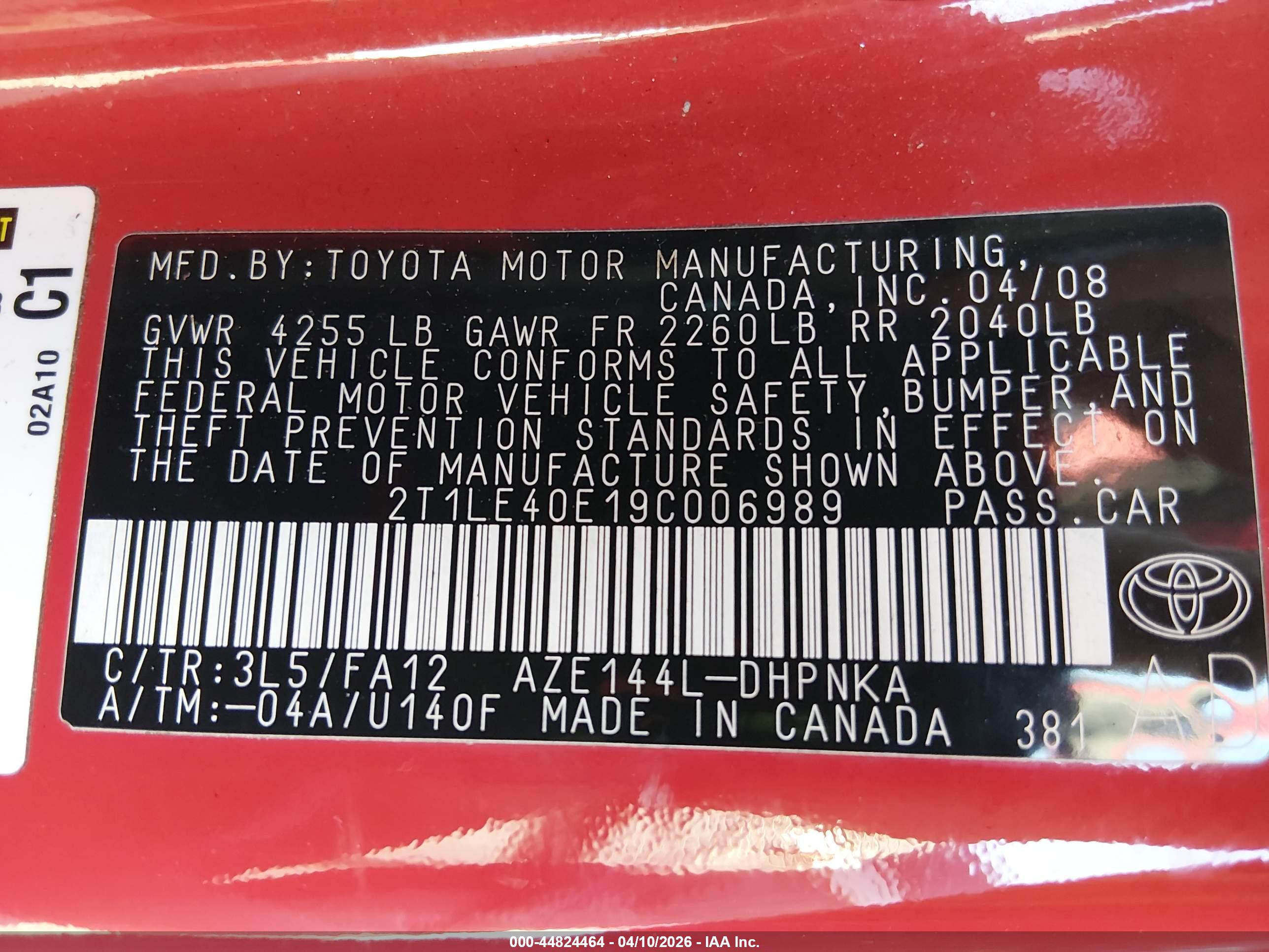 TOYOTA MATRIX image 9