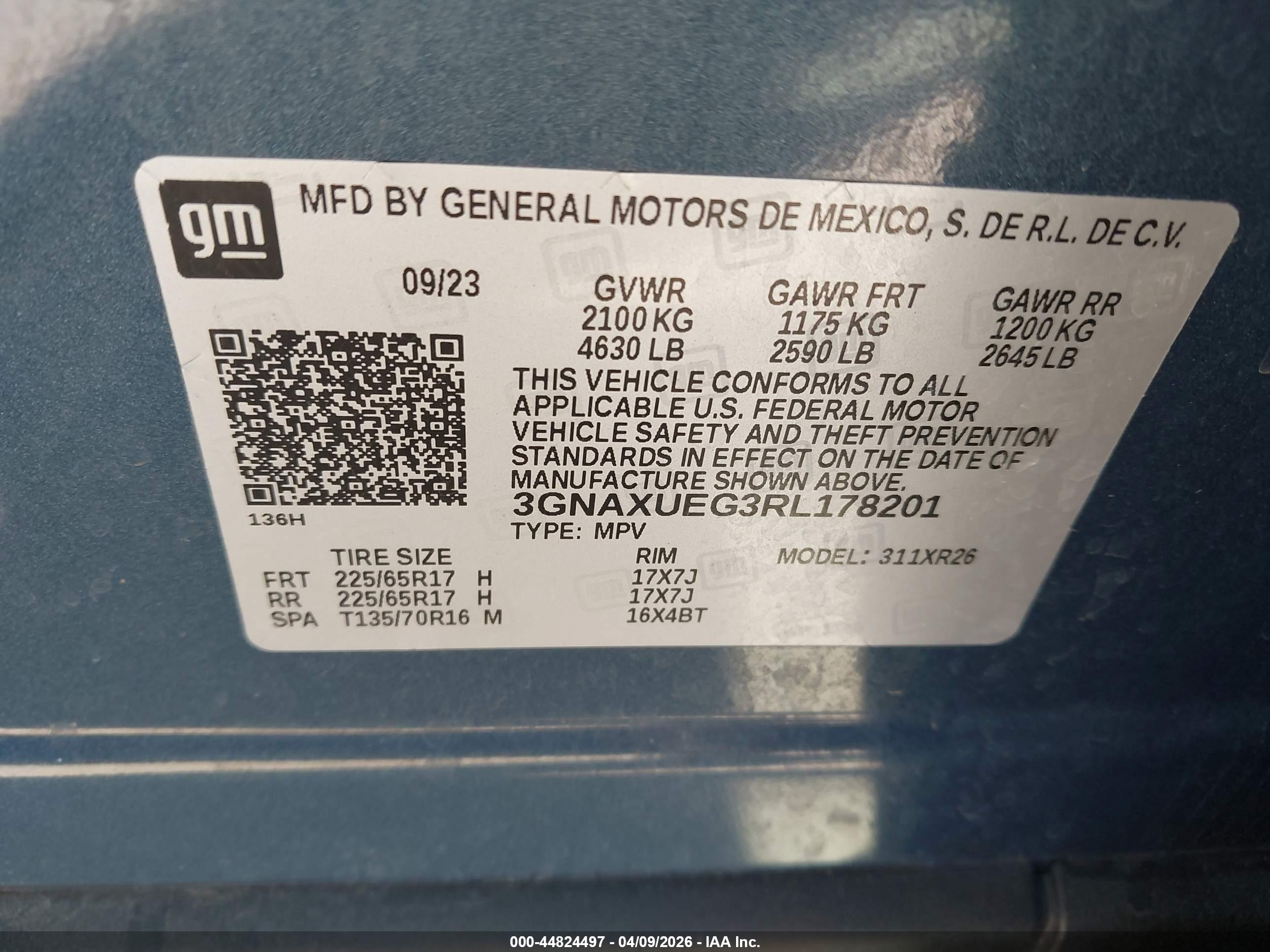 CHEVROLET EQUINOX image 9