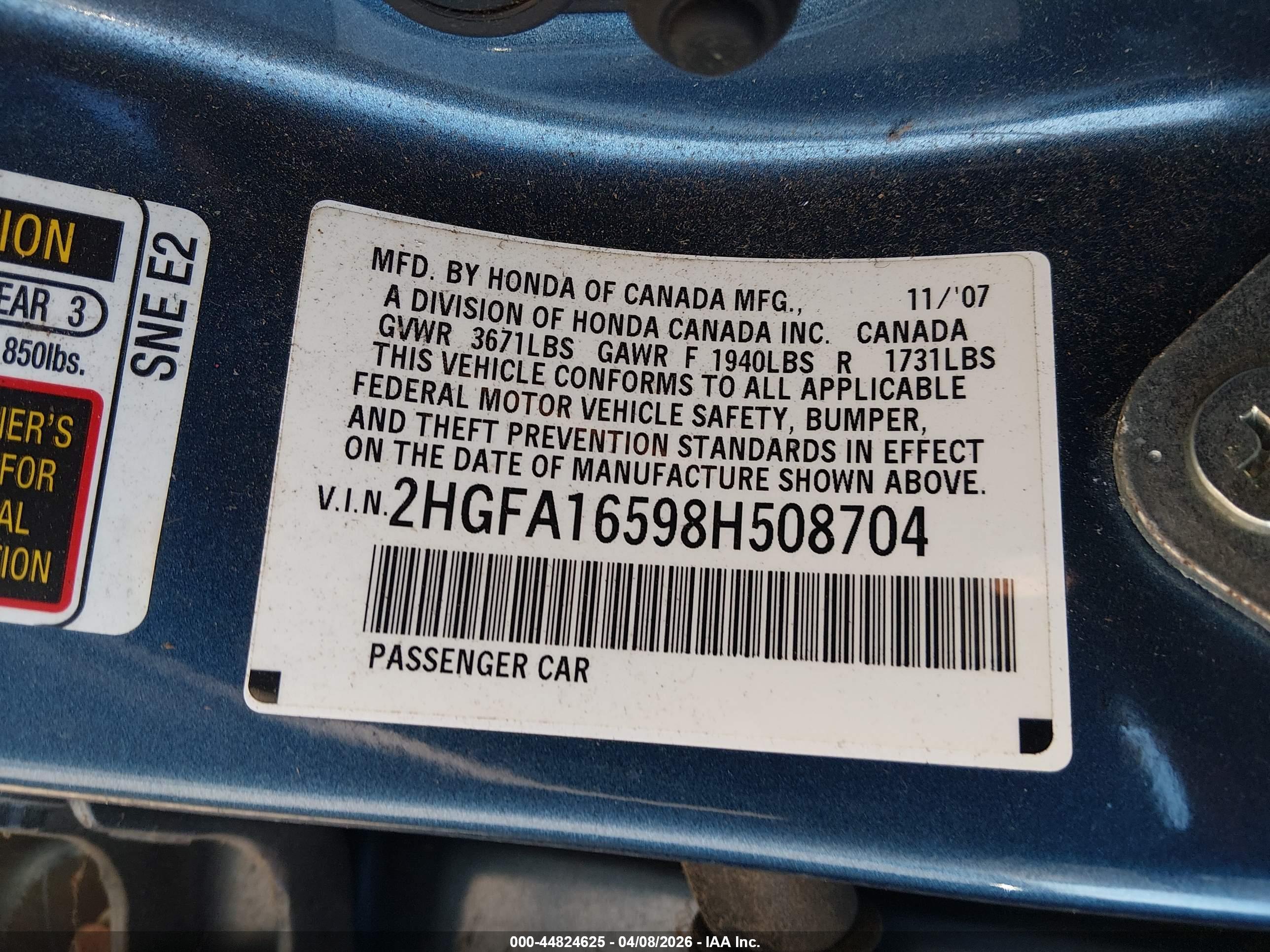 HONDA CIVIC image 9