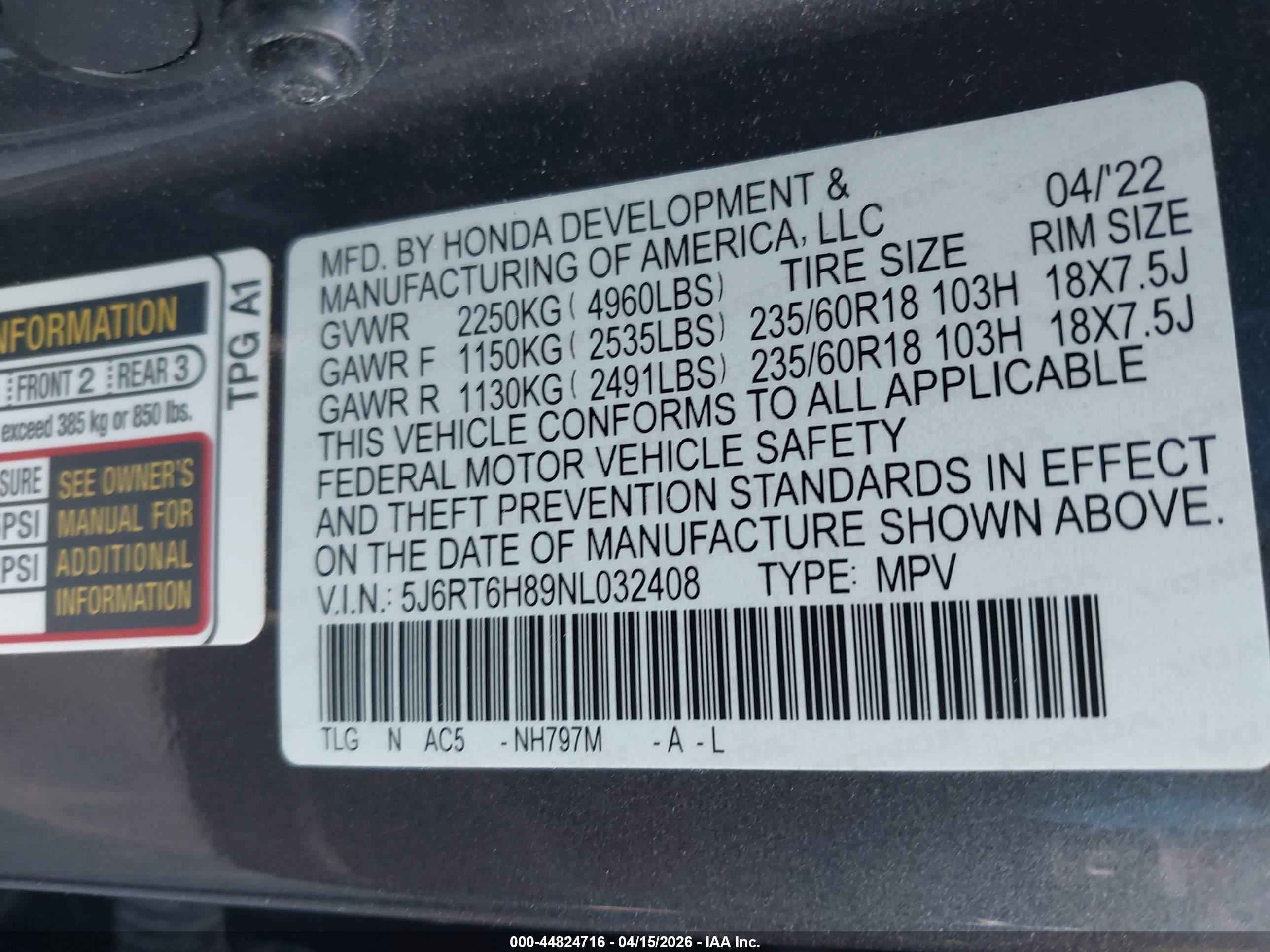 HONDA CR-V image 9