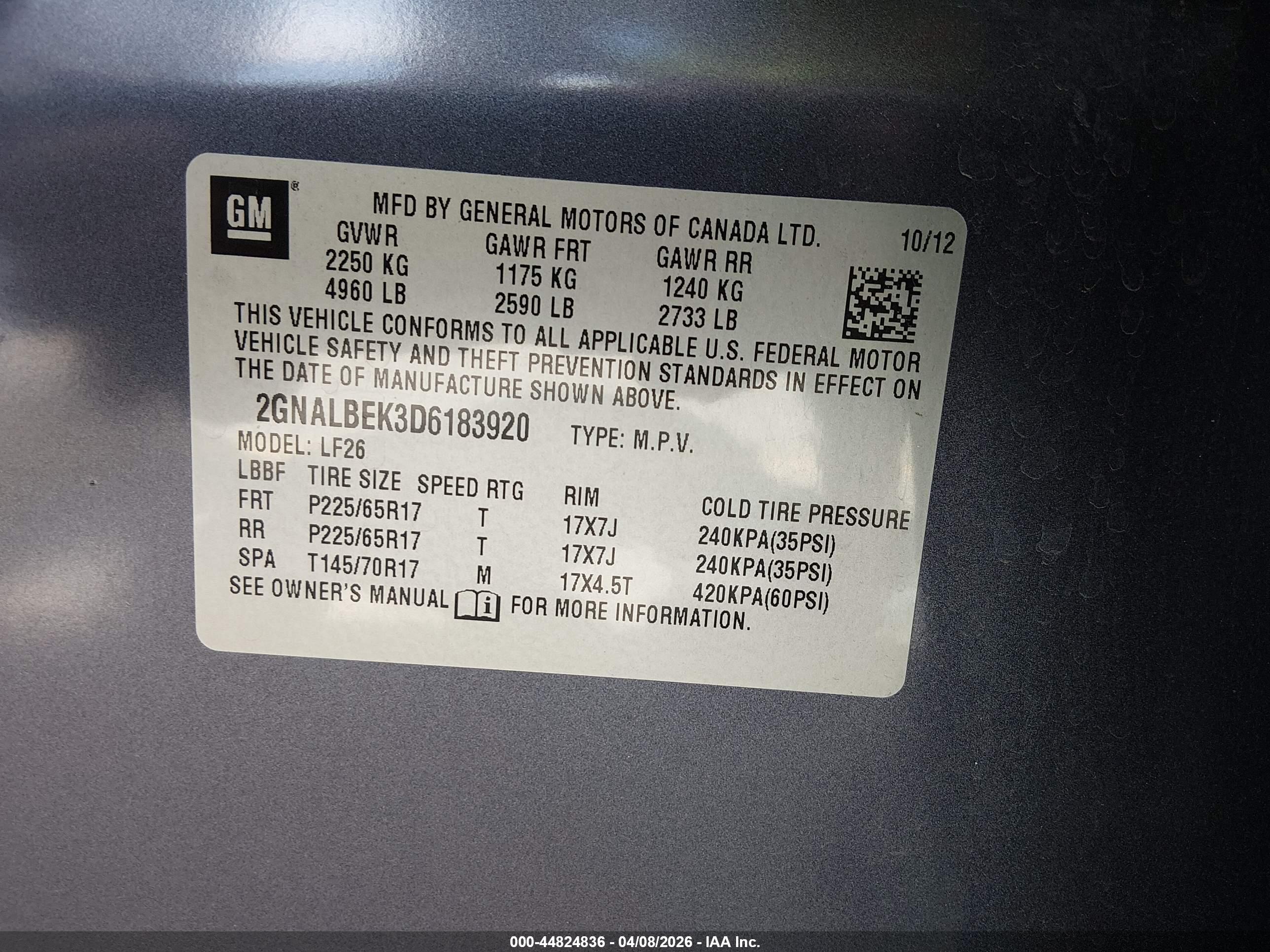 CHEVROLET EQUINOX image 9
