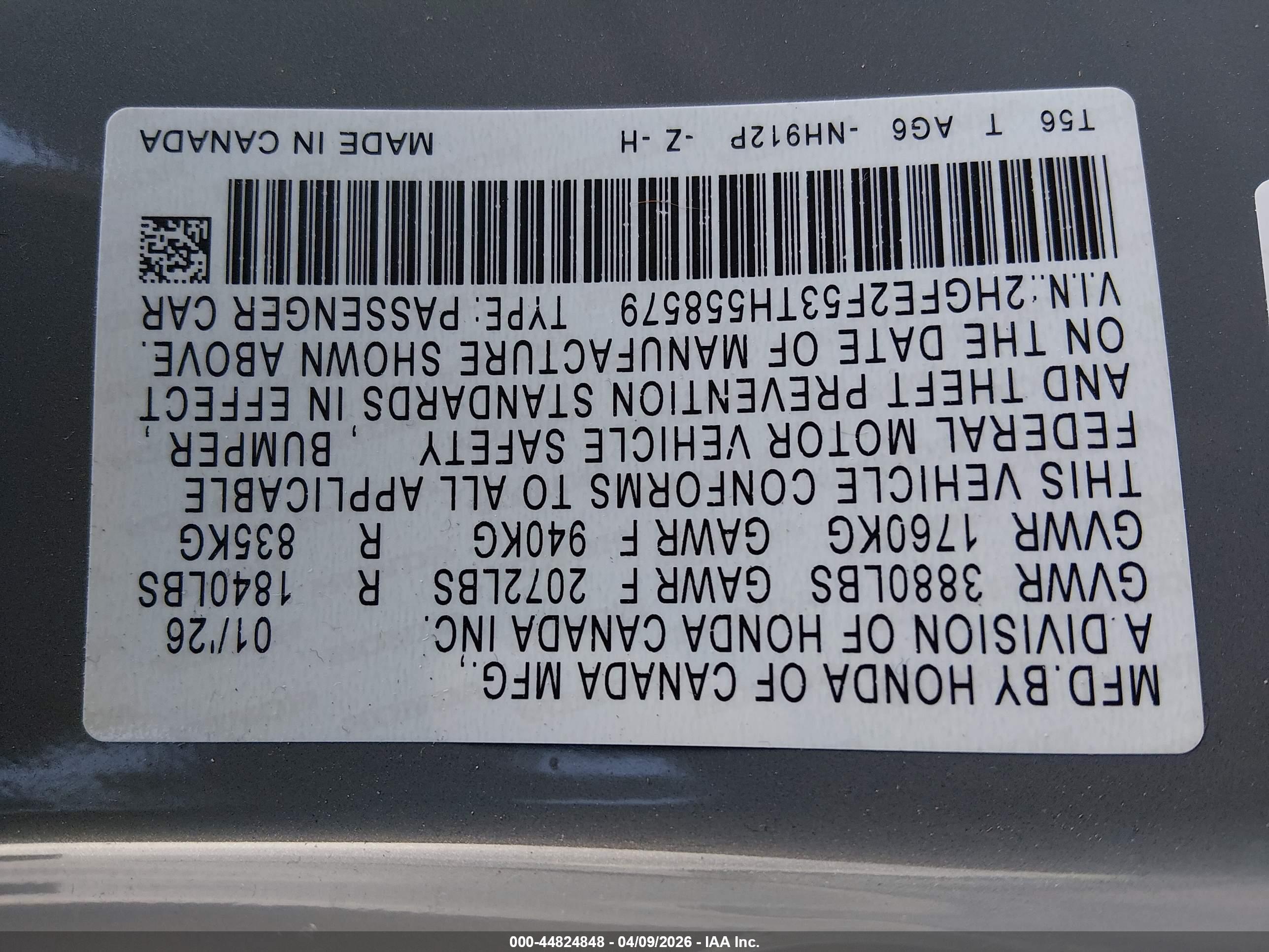 HONDA CIVIC image 9