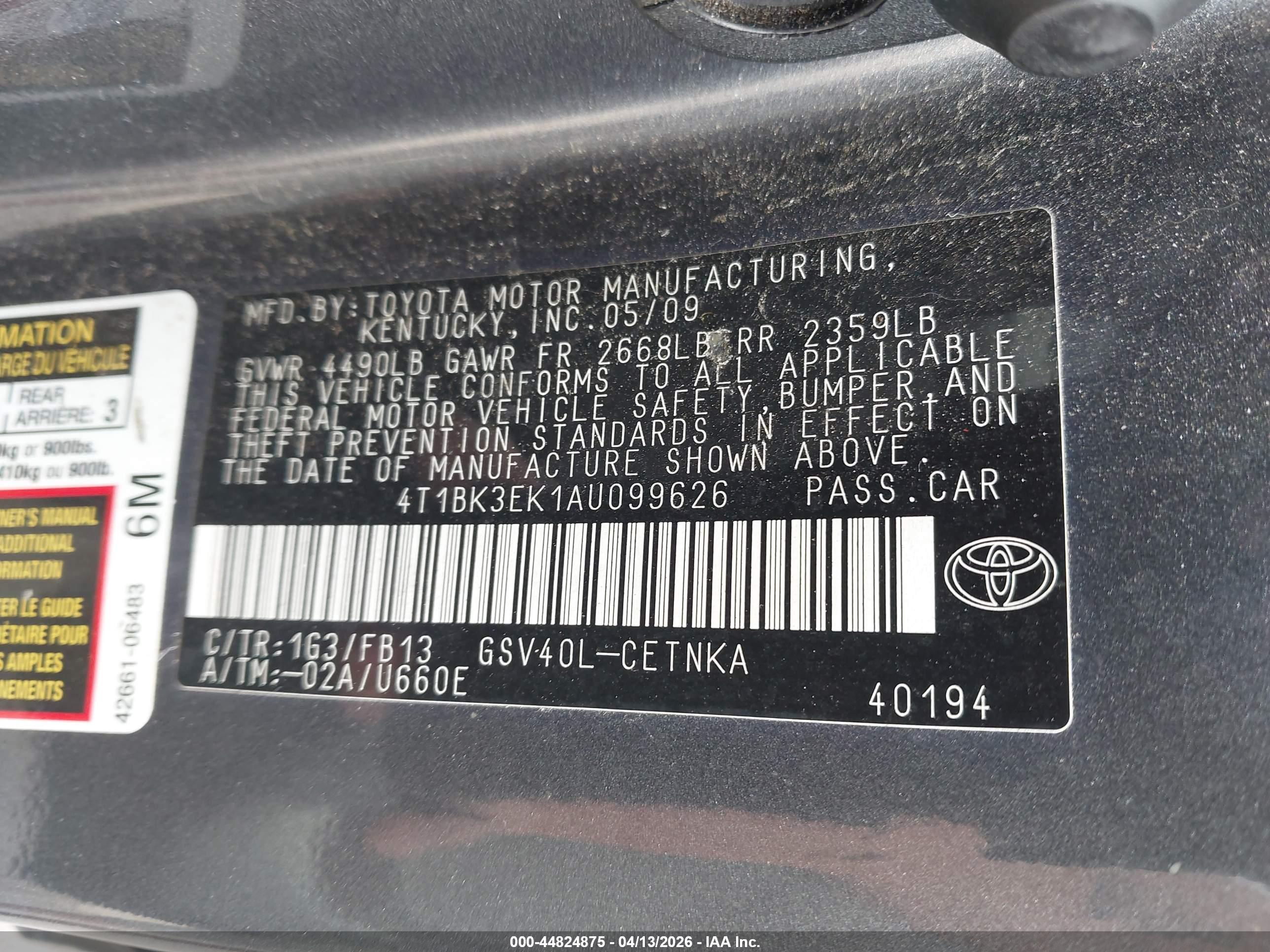 TOYOTA CAMRY image 9