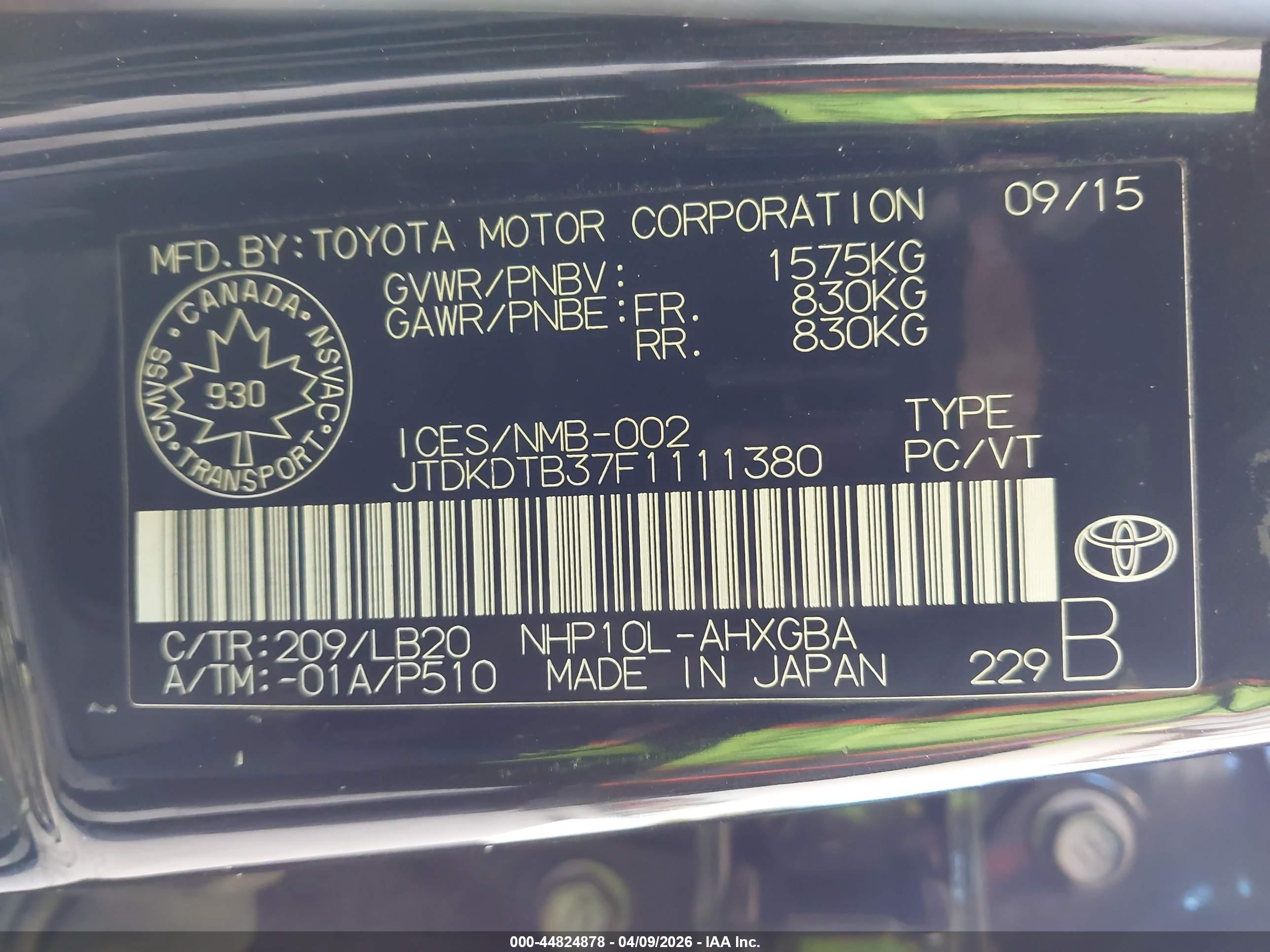 TOYOTA PRIUS image 9