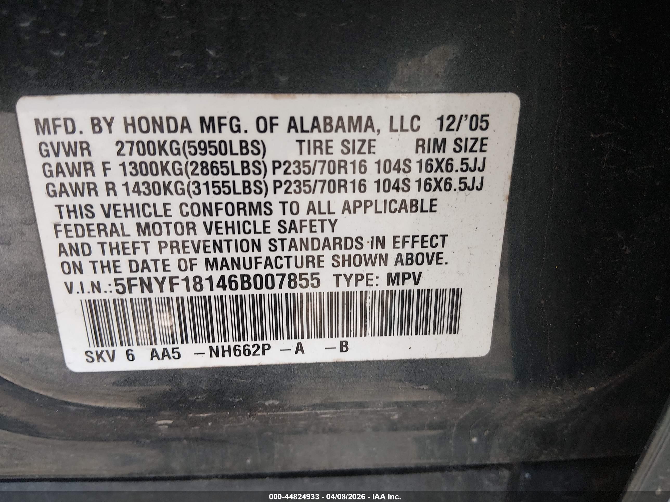 HONDA PILOT image 9