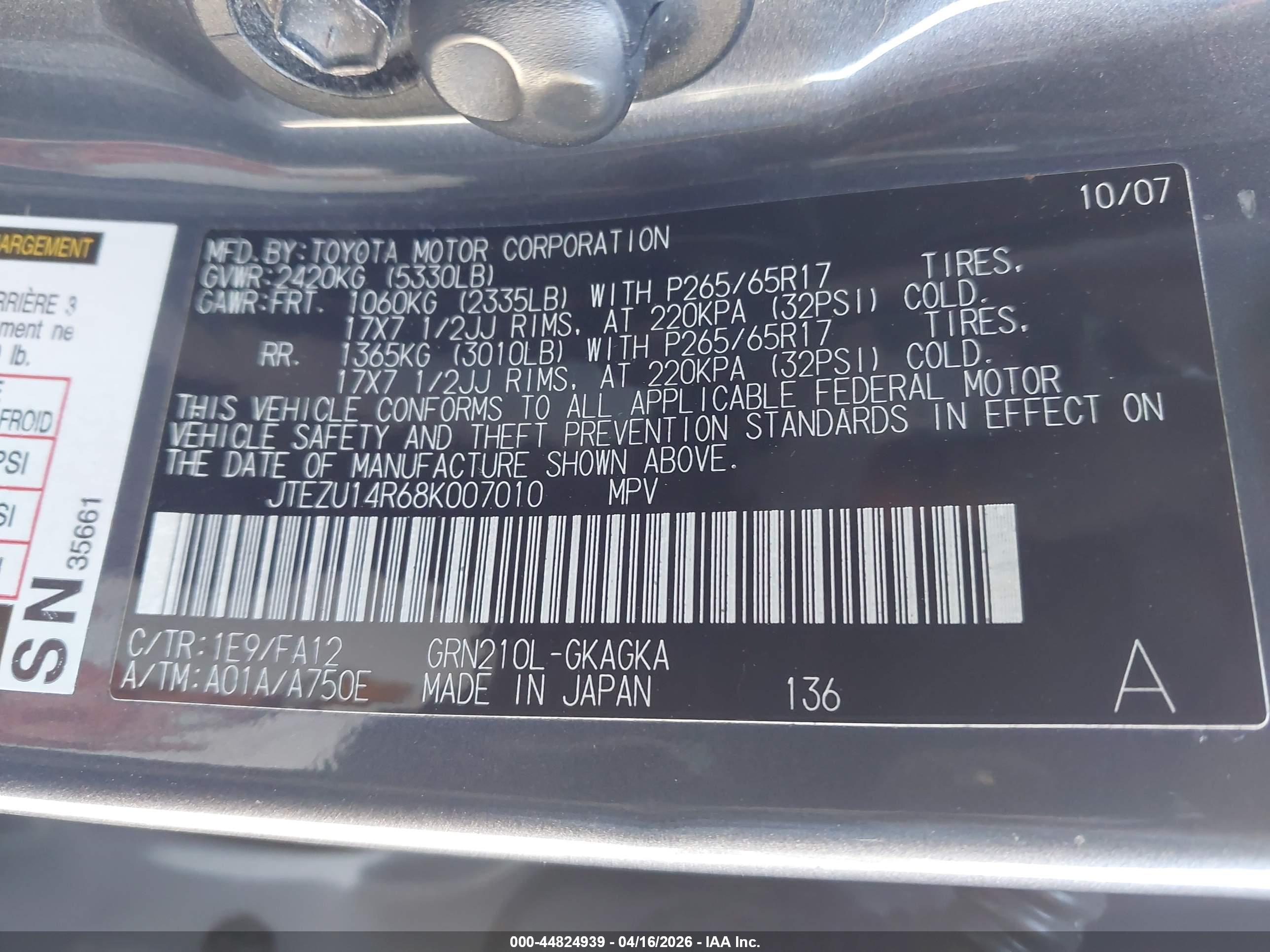 TOYOTA 4RUNNER image 9