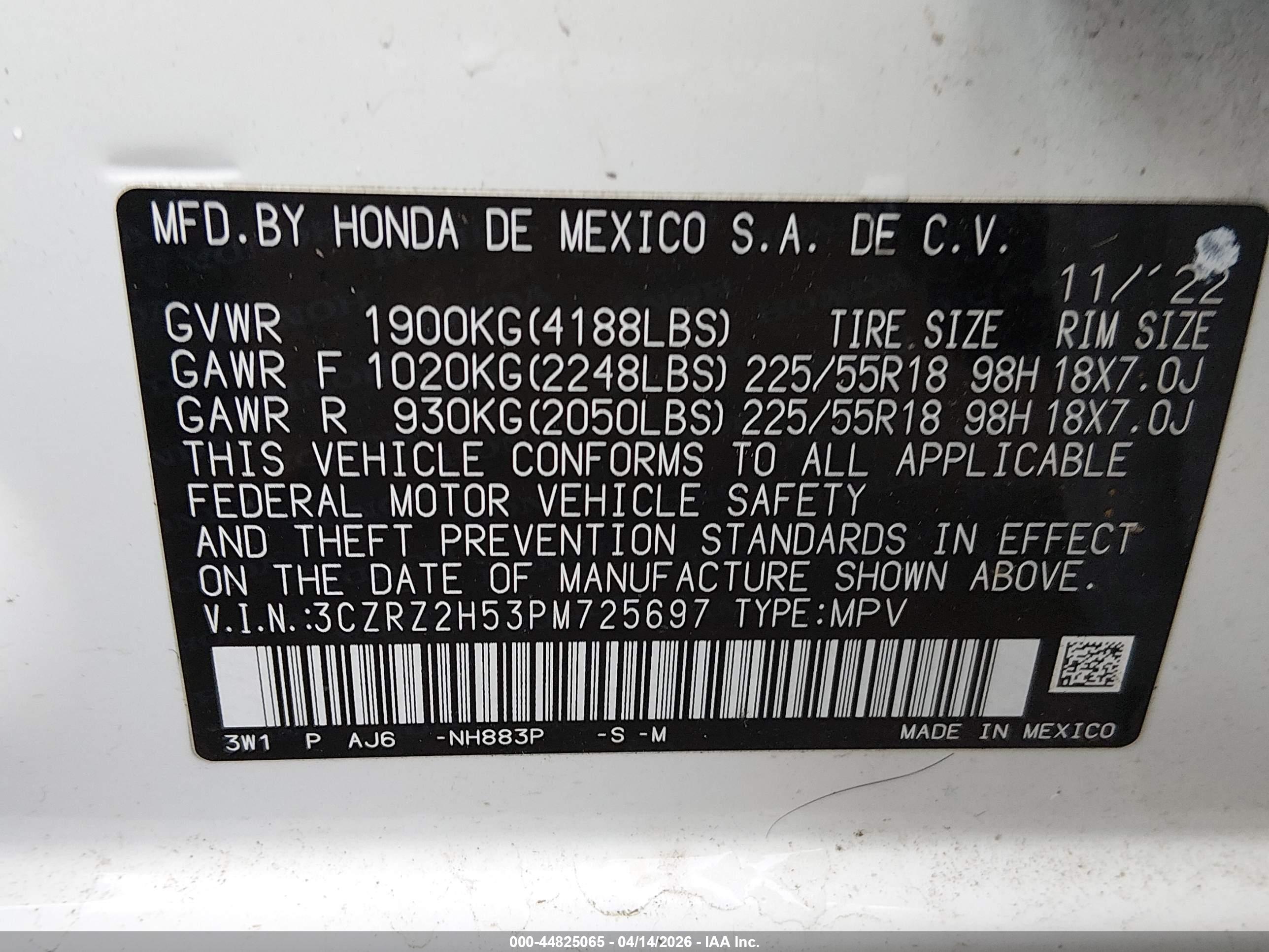 HONDA HR-V image 9