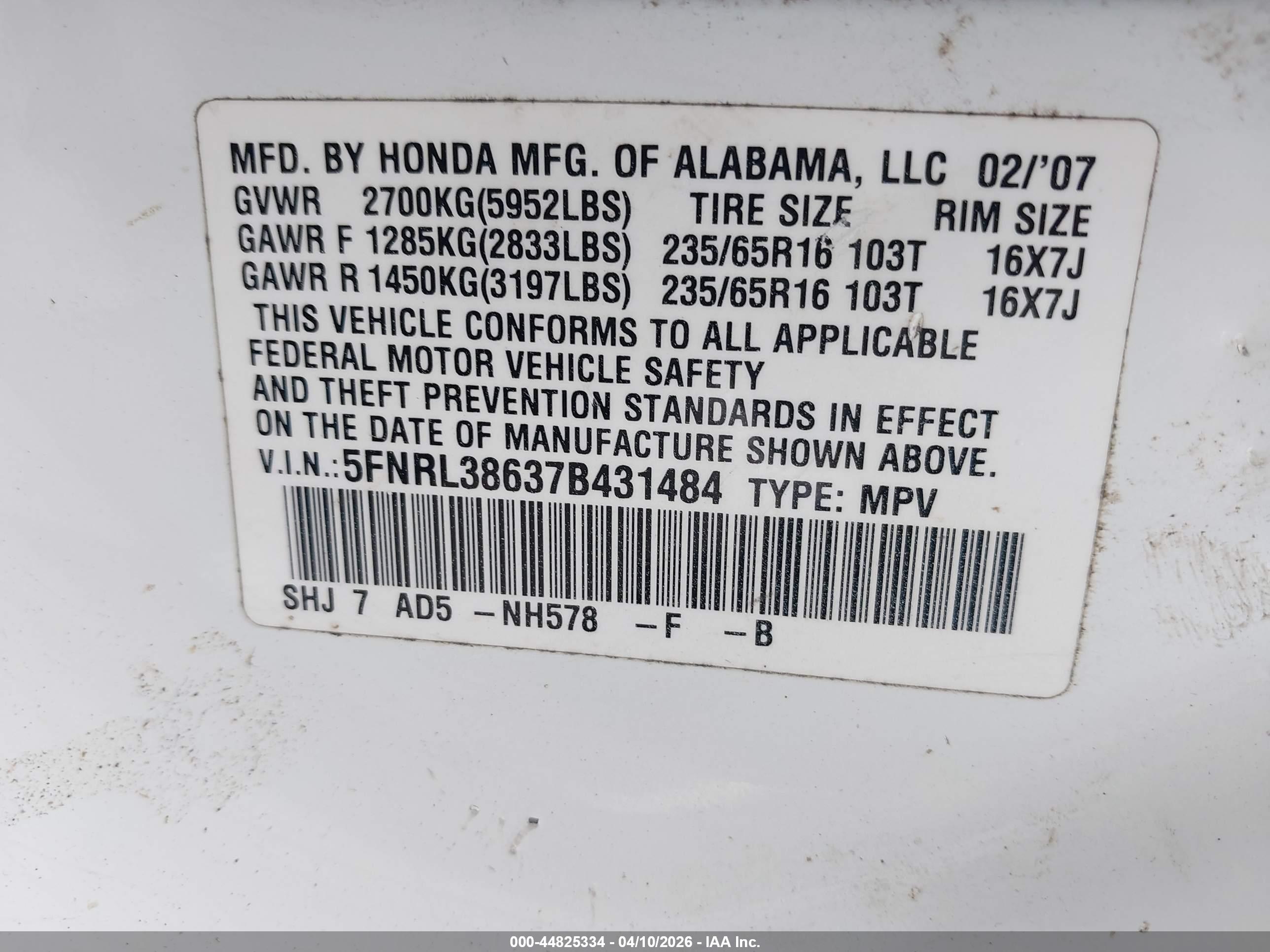 HONDA ODYSSEY image 9