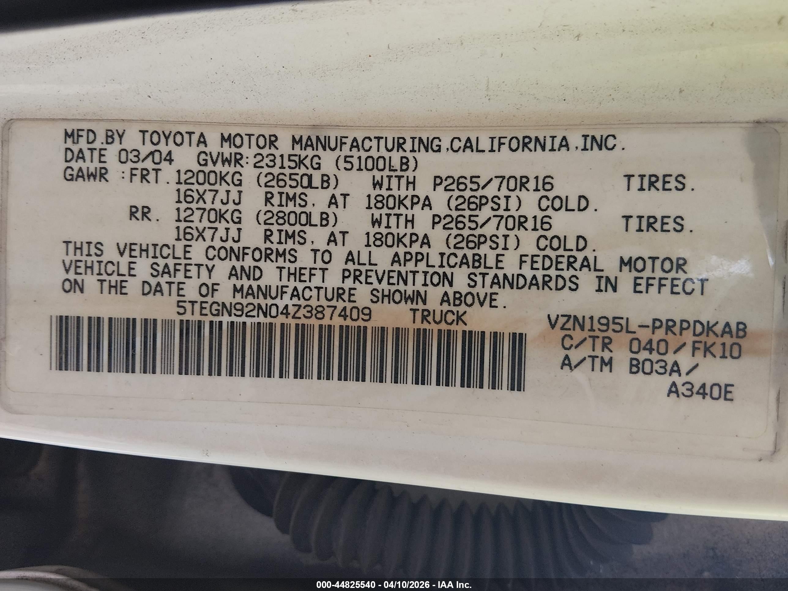 TOYOTA TACOMA image 9