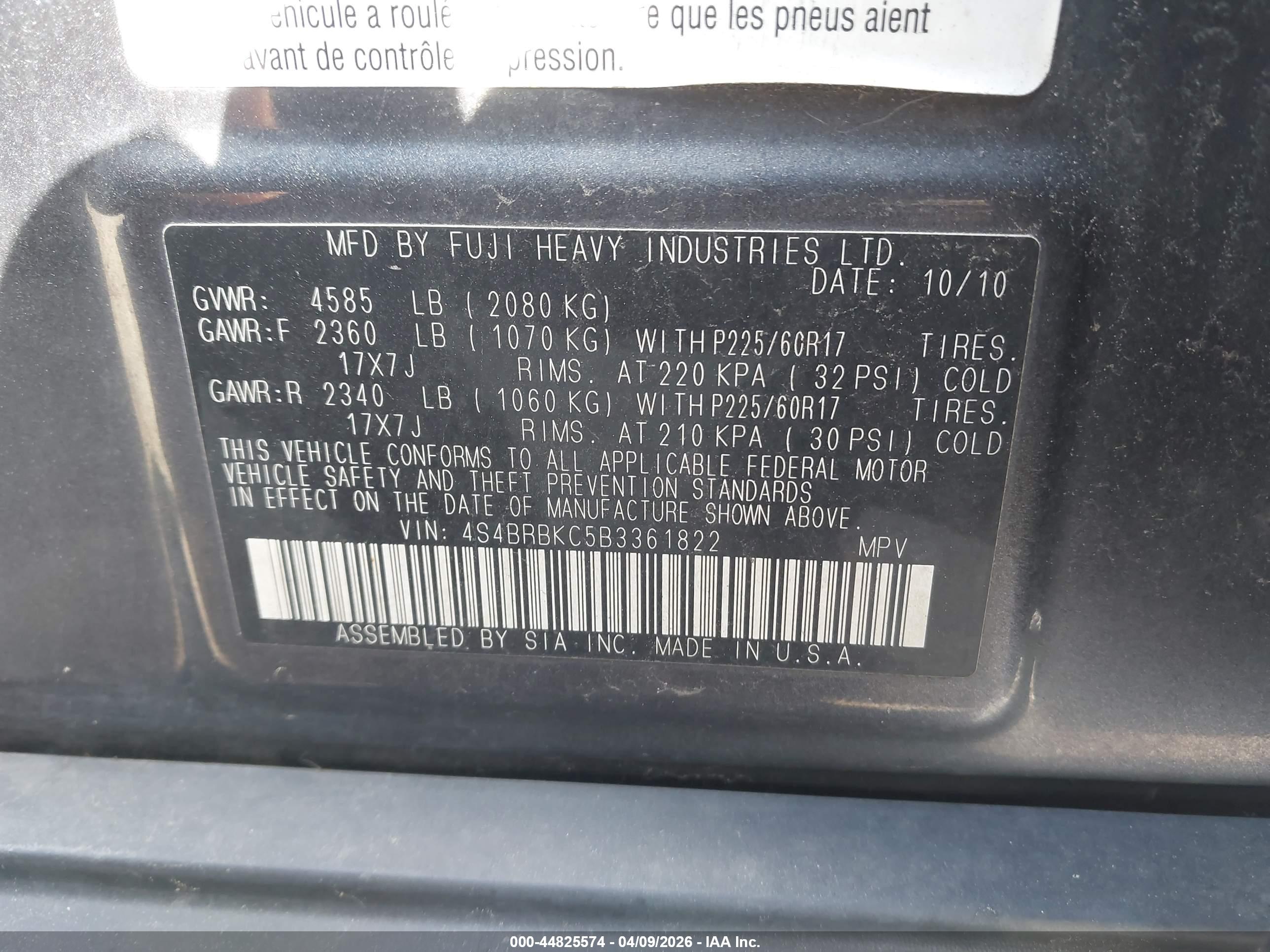 SUBARU OUTBACK image 9