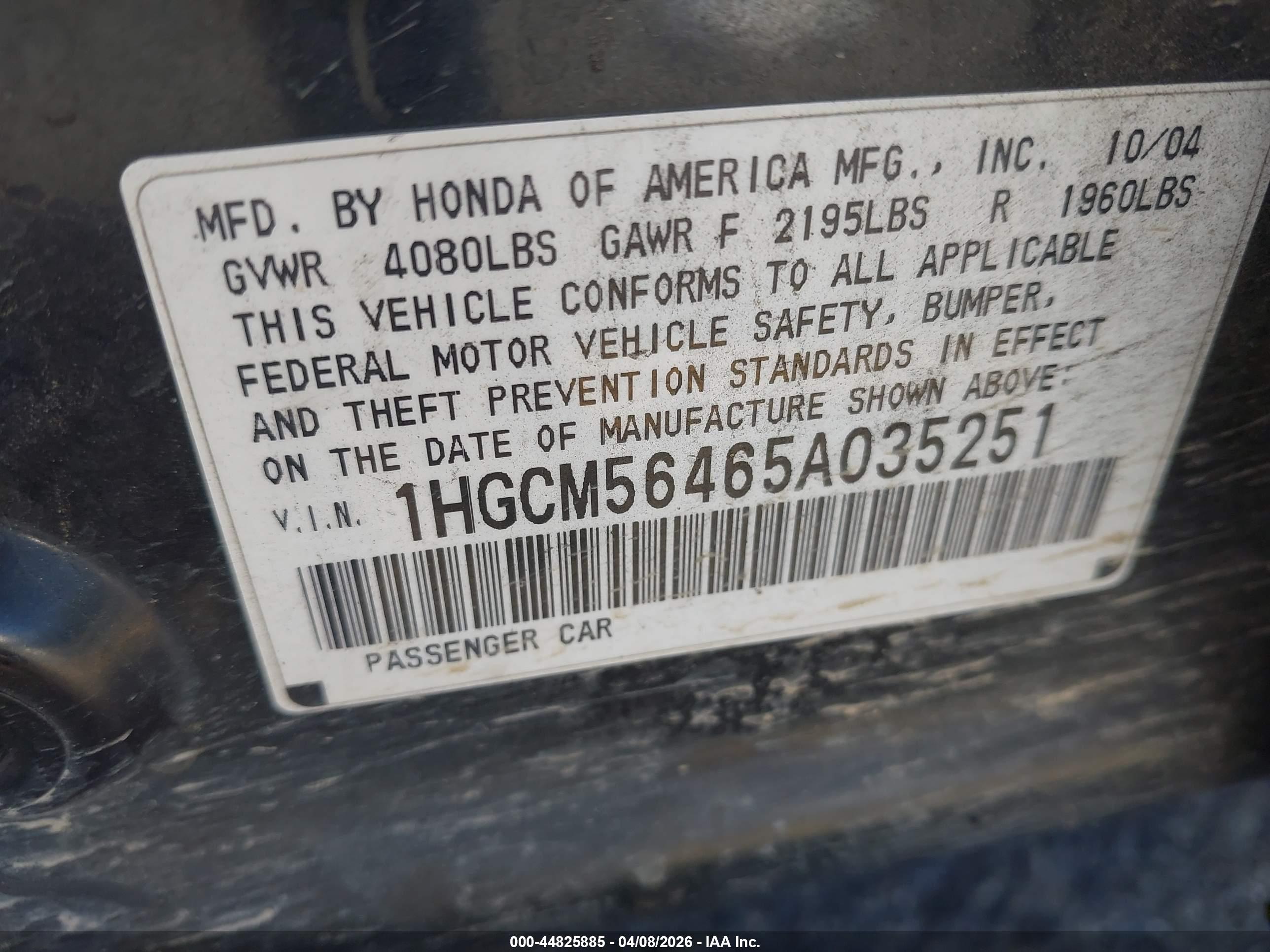 HONDA ACCORD image 9