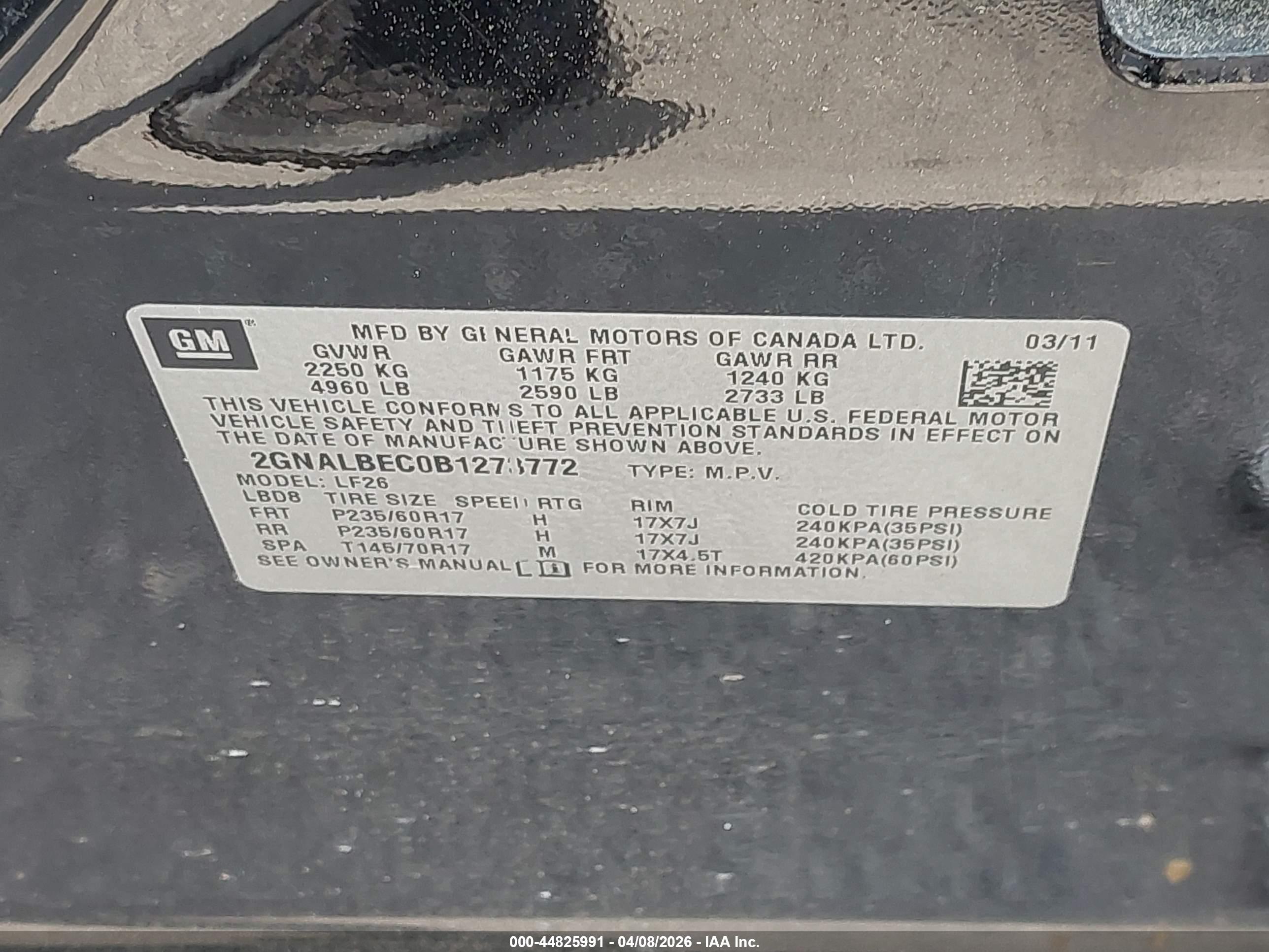 CHEVROLET EQUINOX image 9
