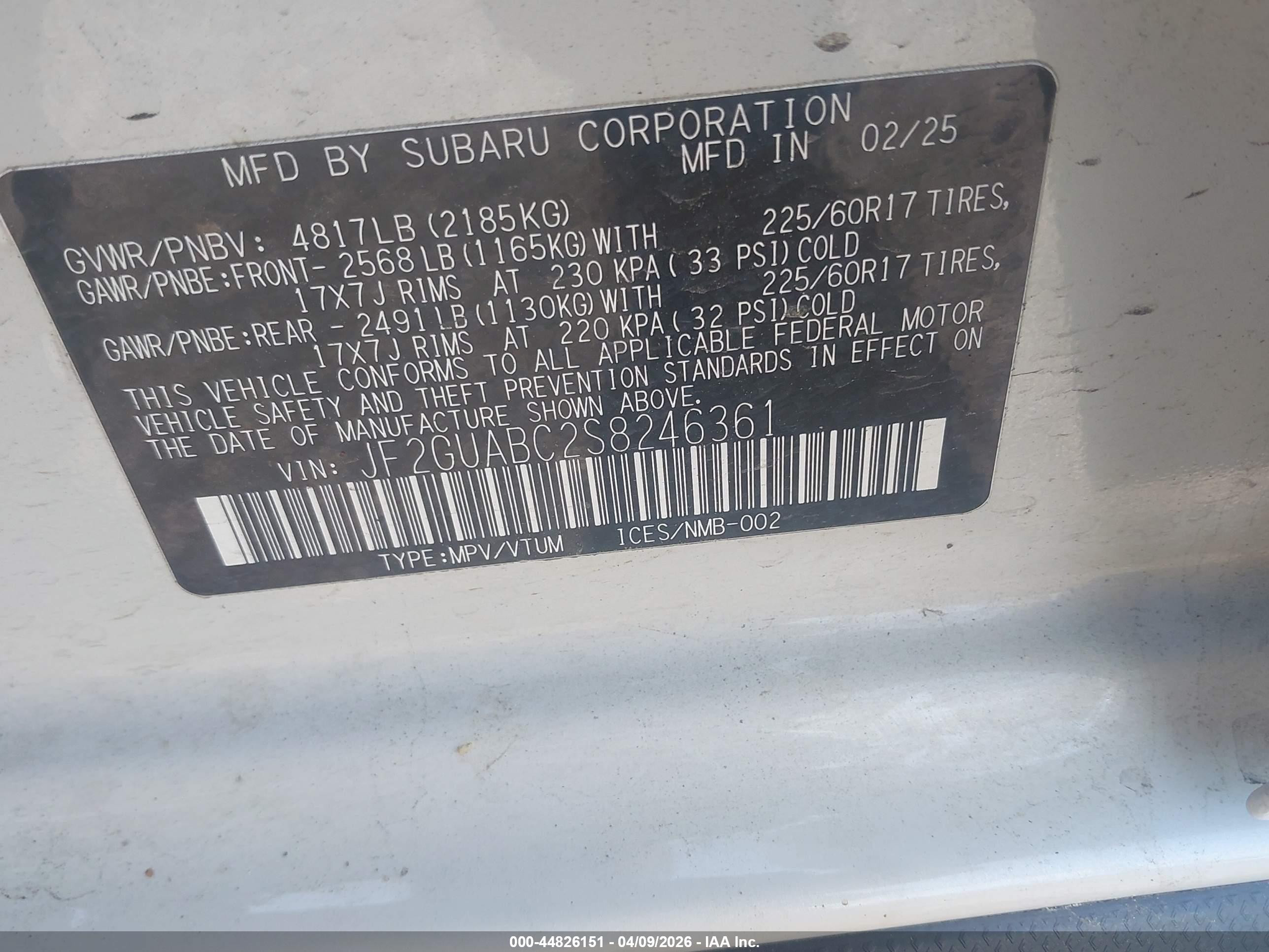 SUBARU CROSSTREK image 9
