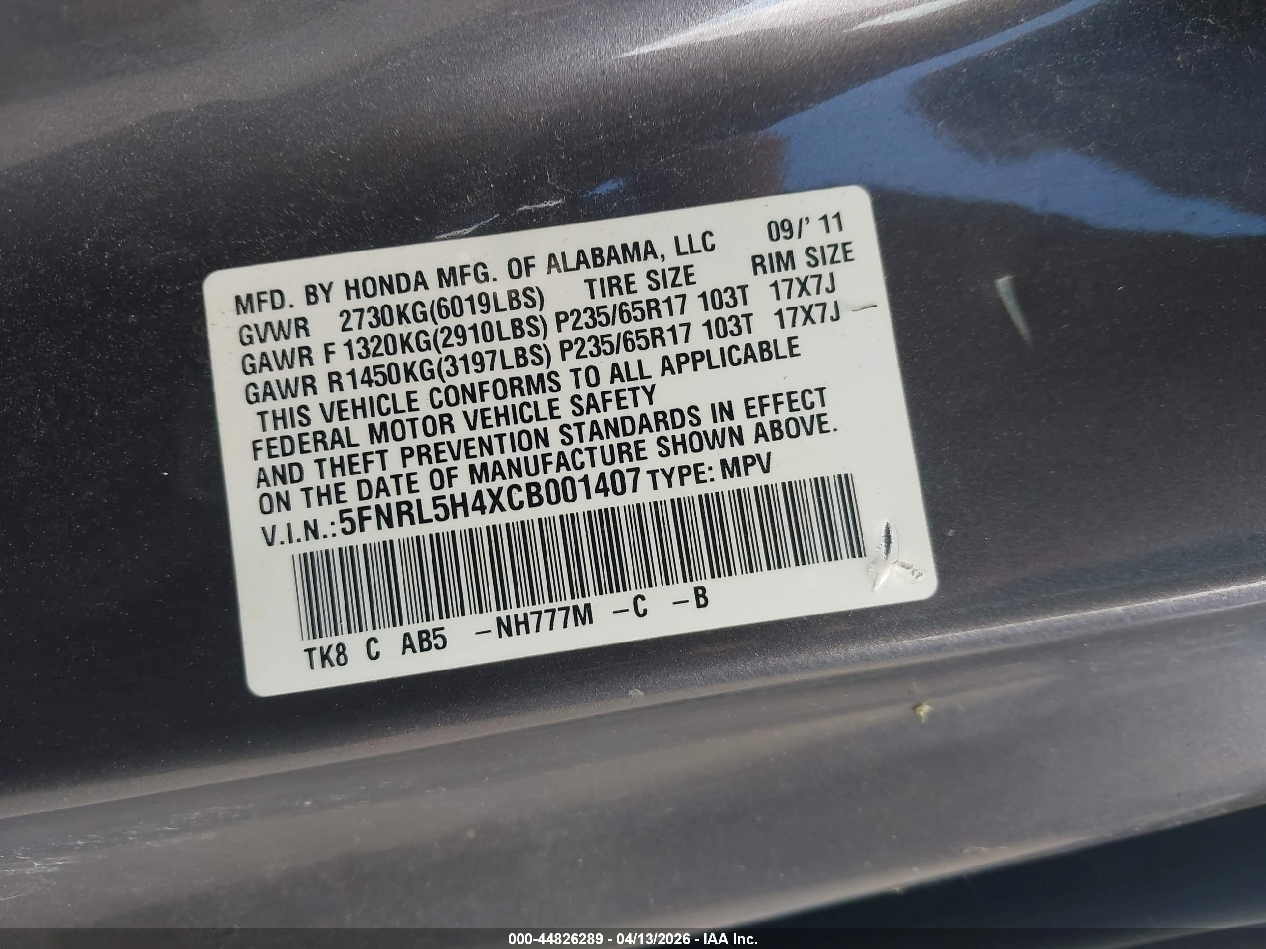 HONDA ODYSSEY image 9